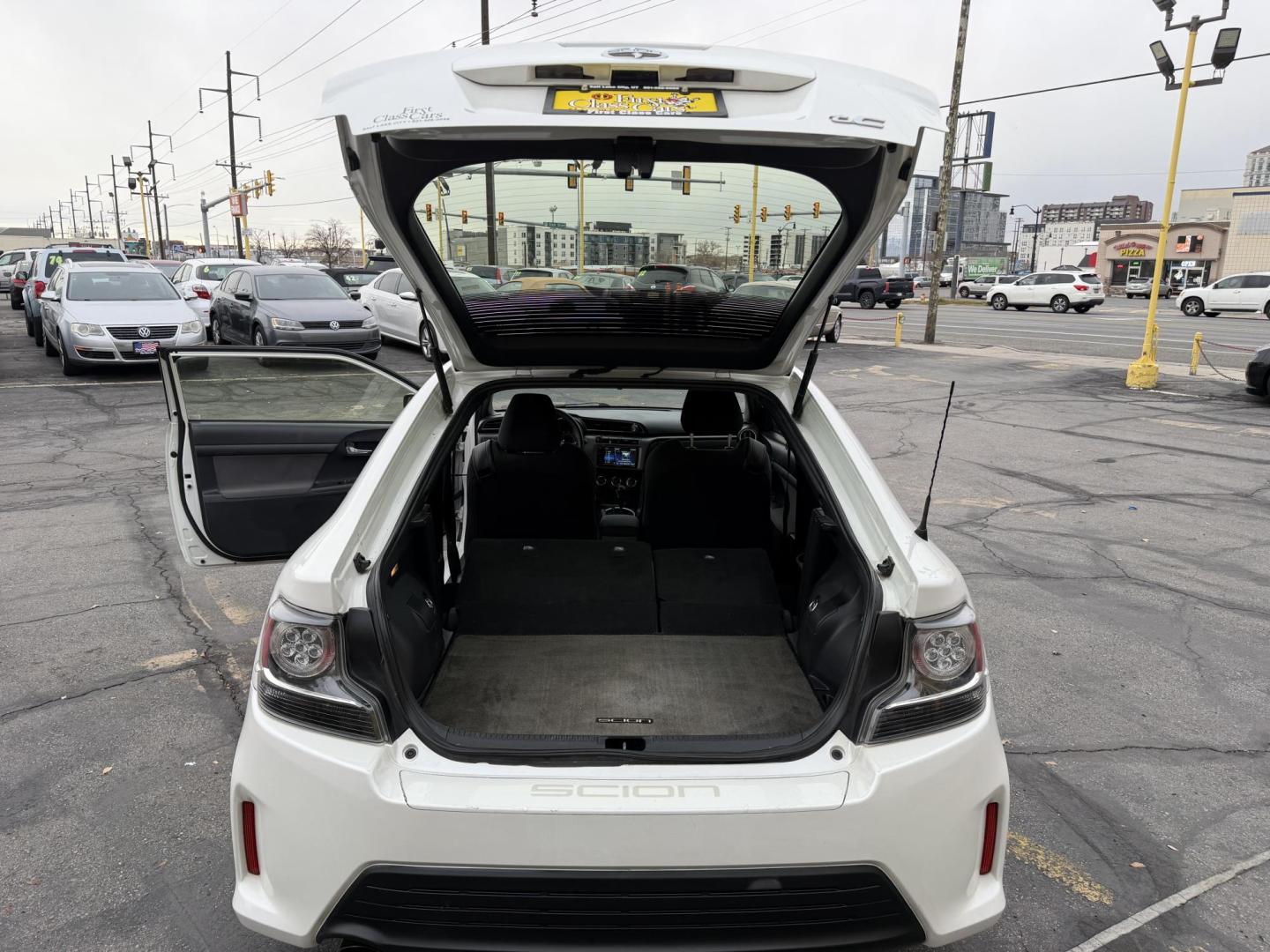 2016 Super White /Black Scion tC Sports Coupe 6-Spd AT (JTKJF5C71GJ) with an 2.4L L4 DOHC 16V engine, 6A transmission, located at 801 South State Street, Salt Lake City, UT, 84111, (801) 328-0098, 40.751953, -111.888206 - Clean title! Immaculate condition inside and out! Runs great passes all emissions testing and has been approved for up to a 5 year warranty. Has passed all inspections to get approved for the warranty that can be added on to the vehicle. Features: ABS Brakes, Air Conditioning, Alloy Wheels, AM/FM - Photo#21