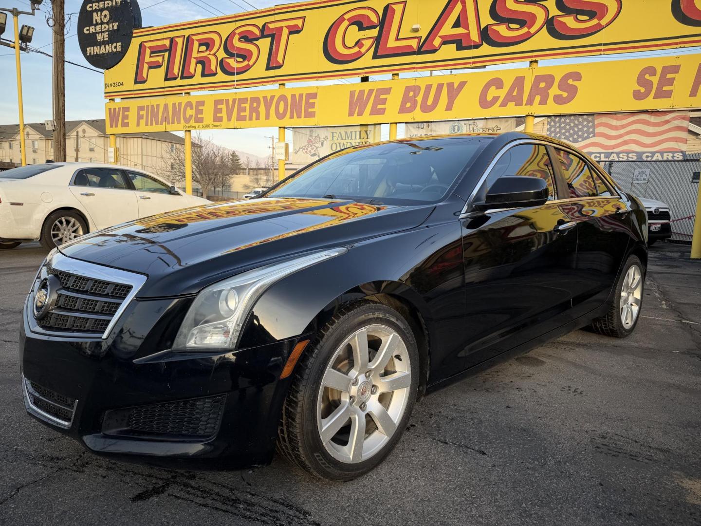 2014 Black /Black Cadillac ATS 2.5L Standard RWD (1G6AA5RA1E0) with an 2.5L L4 DOHC 16V engine, 6-Speed Automatic transmission, located at 801 South State Street, Salt Lake City, UT, 84111, (801) 328-0098, 40.751953, -111.888206 - Clean title! No accidents on Carfax! Only 1 owner on the Carfax! Carfax shows this vehicle has been maintained and taken care of. Carfax shows regular oil changes and regular service intervals were performed. Features: ABS Brakes, Air Conditioning, Alloy Wheels, AM/FM Stereo, Automatic Transmissio - Photo#1