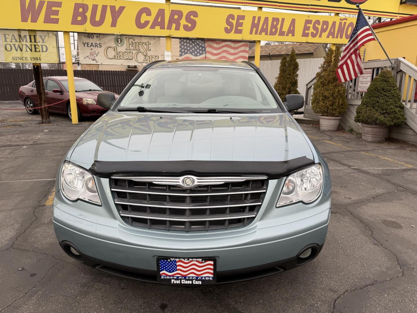 2008 French Blue Metallic /Tan Chrysler Pacifica Touring AWD (2A8GF68X78R) with an 4.0L V6 SOHC 24V engine, 6-Speed Automatic Overdrive transmission, located at 801 South State Street, Salt Lake City, UT, 84111, (801) 328-0098, 40.751953, -111.888206 - Excellent condition inside and out! Clean title! Must see affordable all wheel drive SUV in excellent condition inside and out! Loaded with lots of extras! Features: 4WD/AWD, ABS Brakes, Air Conditioning, Alloy Wheels, AM/FM Stereo, Automatic Transmission, Auxiliary Audio Input, CD Audio, Cruise C - Photo#2