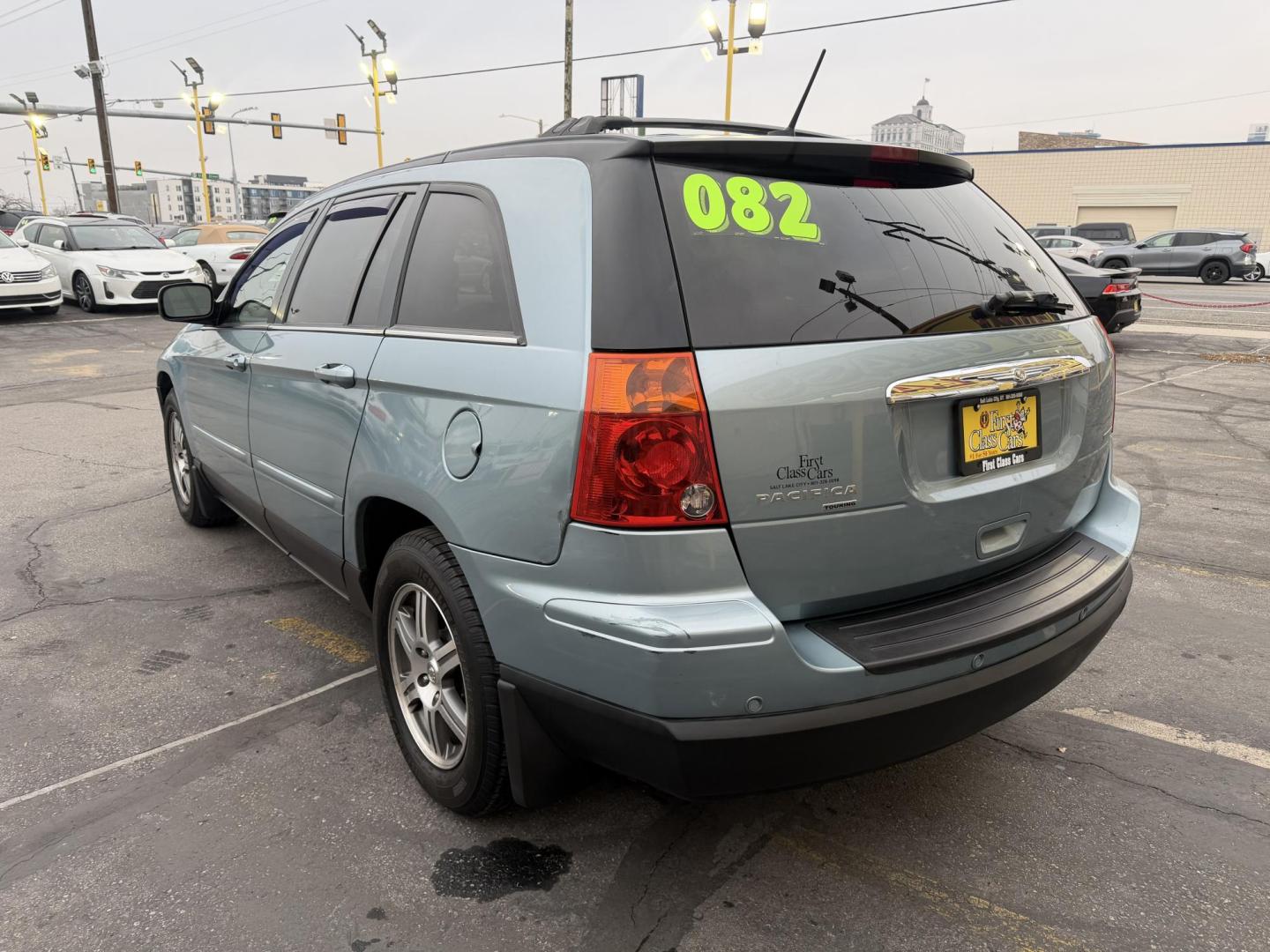 2008 French Blue Metallic /Tan Chrysler Pacifica Touring AWD (2A8GF68X78R) with an 4.0L V6 SOHC 24V engine, 6-Speed Automatic Overdrive transmission, located at 801 South State Street, Salt Lake City, UT, 84111, (801) 328-0098, 40.751953, -111.888206 - Excellent condition inside and out! Clean title! Must see affordable all wheel drive SUV in excellent condition inside and out! Loaded with lots of extras! Features: 4WD/AWD, ABS Brakes, Air Conditioning, Alloy Wheels, AM/FM Stereo, Automatic Transmission, Auxiliary Audio Input, CD Audio, Cruise C - Photo#7