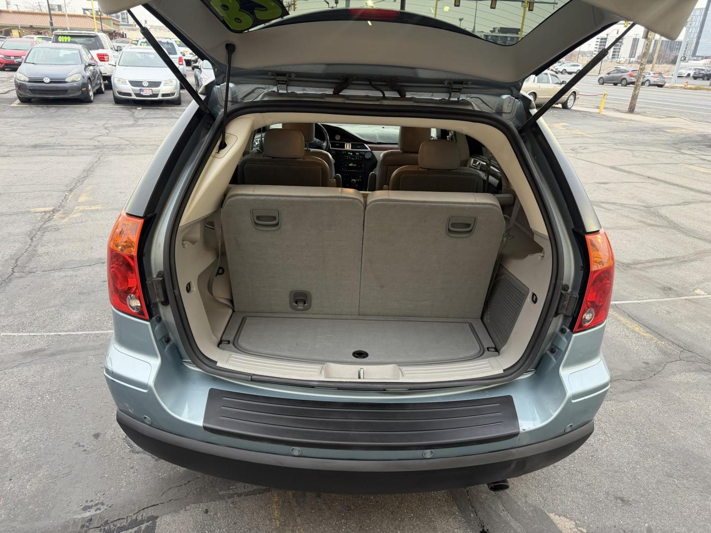 2008 French Blue Metallic /Tan Chrysler Pacifica Touring AWD (2A8GF68X78R) with an 4.0L V6 SOHC 24V engine, 6-Speed Automatic Overdrive transmission, located at 801 South State Street, Salt Lake City, UT, 84111, (801) 328-0098, 40.751953, -111.888206 - Excellent condition inside and out! Clean title! Must see affordable all wheel drive SUV in excellent condition inside and out! Loaded with lots of extras! Features: 4WD/AWD, ABS Brakes, Air Conditioning, Alloy Wheels, AM/FM Stereo, Automatic Transmission, Auxiliary Audio Input, CD Audio, Cruise C - Photo#26