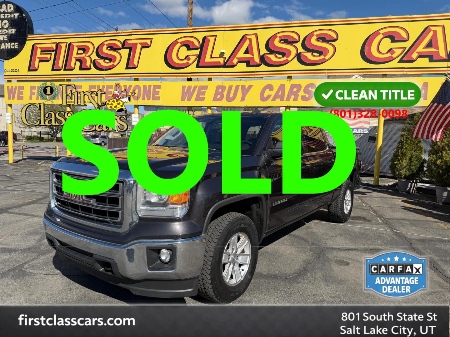2015 Black /Black GMC Sierra 1500 SLE Crew Cab Short Box 4WD (3GTU2UEC5FG) with an 5.3L V8 OHV 16V engine, 6-Speed Automatic transmission, located at 801 South State Street, Salt Lake City, UT, 84111, (801) 328-0098, 40.751953, -111.888206 - 2015 GMC Sierra 1500 SLE 4x4 – Clean Title – Immaculate Condition Ready to go today! This truck is CLEAN inside & out and drives like a dream. Well maintained, fully inspected, and built to handle Utah roads year-round.Clean Title, Passed Mechanical Inspection, Eligible for Up to 5-Year / 50,00 - Photo#0