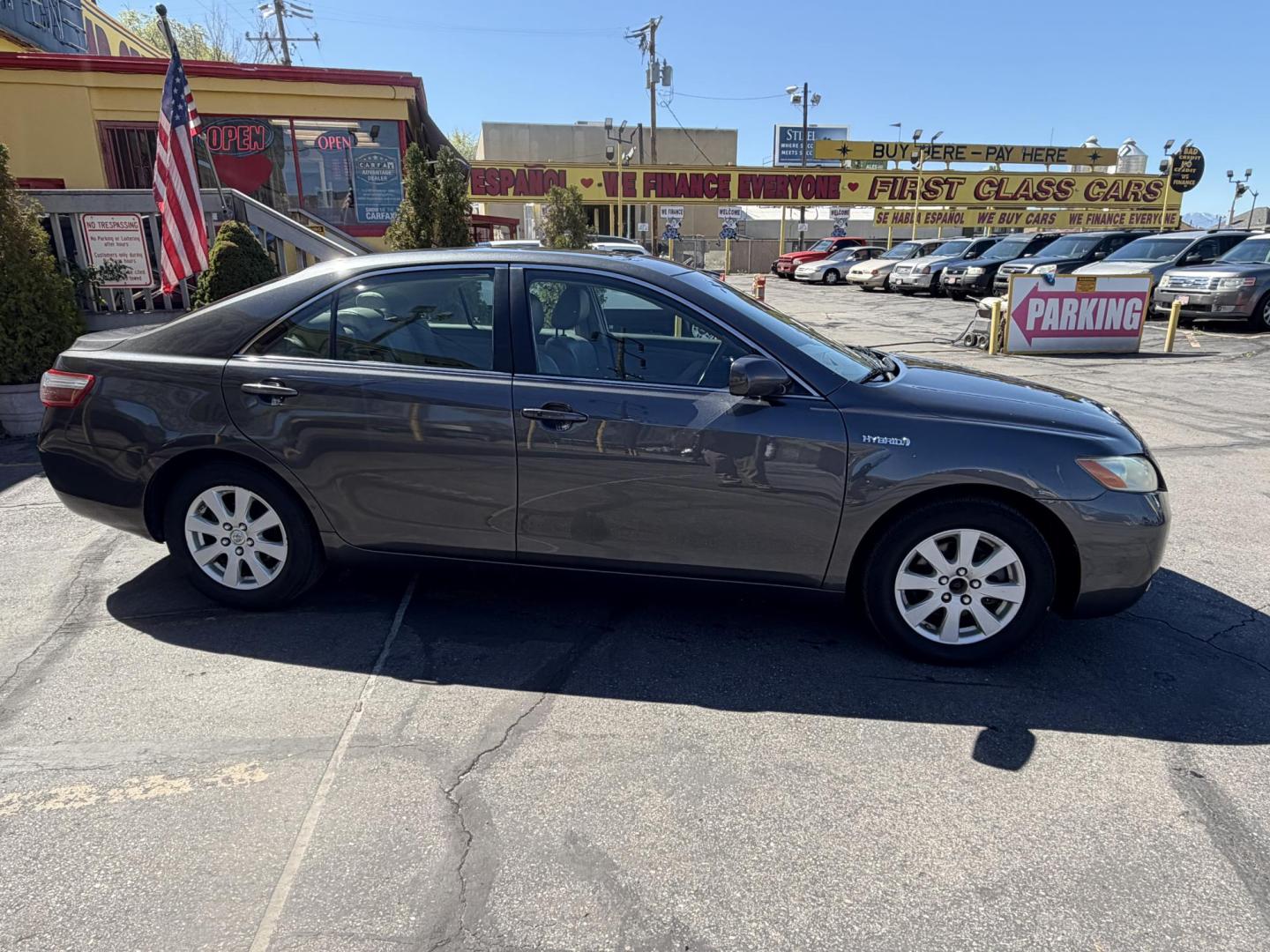 2007 Mineral Gray Metallic Toyota Camry Hybrid Sedan (4T1BB46K47U) with an 2.4L L4 DOHC 16V HYBRID engine, CVT transmission, located at 801 South State Street, Salt Lake City, UT, 84111, (801) 328-0098, 40.751953, -111.888206 - Clean title 2007 Toyota Camry Hybrid! Perfect Gas saver estimated 36–40 MPG City and highway around 34–38 MPG average is around 37 MPG!!! Only 2 previous owners on the Carfax. Really low miles for the year only 103,291 is really low for a 2007. This vehicle has been meticulously cared for and m - Photo#5