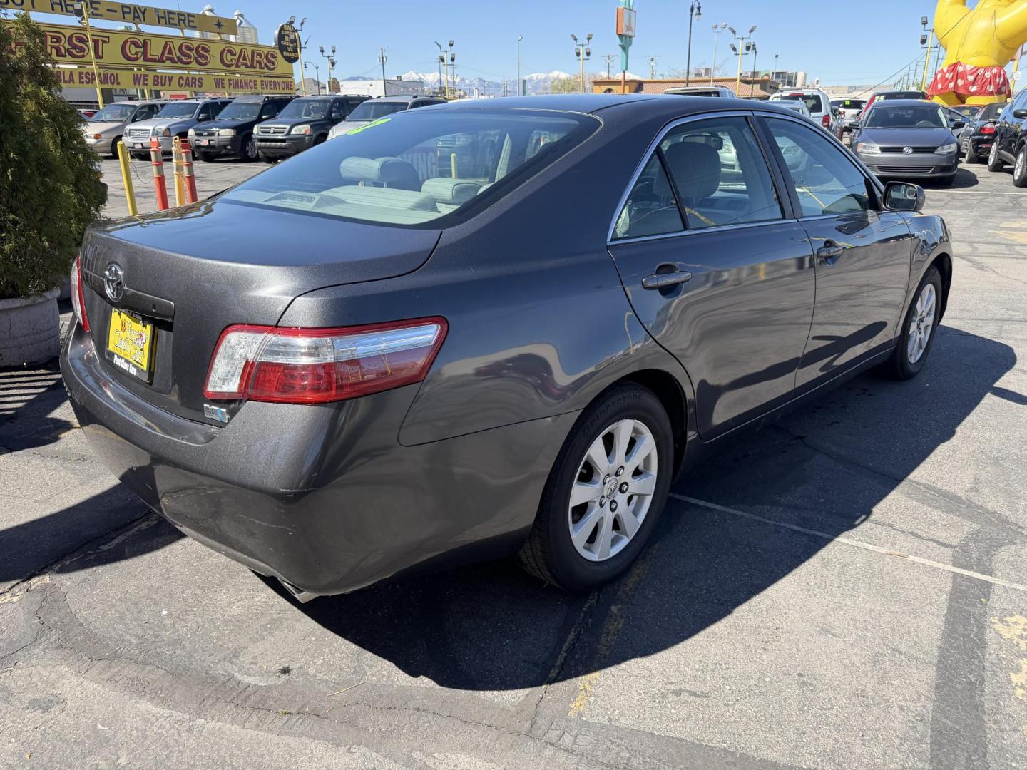 2007 Mineral Gray Metallic Toyota Camry Hybrid Sedan (4T1BB46K47U) with an 2.4L L4 DOHC 16V HYBRID engine, CVT transmission, located at 801 South State Street, Salt Lake City, UT, 84111, (801) 328-0098, 40.751953, -111.888206 - Clean title 2007 Toyota Camry Hybrid! Perfect Gas saver estimated 36–40 MPG City and highway around 34–38 MPG average is around 37 MPG!!! Only 2 previous owners on the Carfax. Really low miles for the year only 103,291 is really low for a 2007. This vehicle has been meticulously cared for and m - Photo#6
