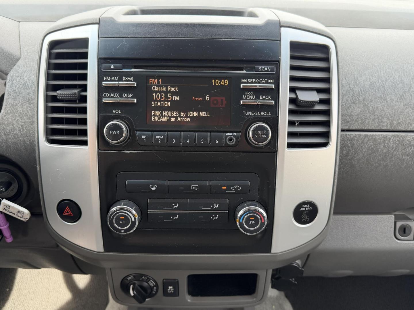 2013 Sunlight Silver Metallic /Gray Nissan Frontier SL Crew Cab 4WD (1N6AD0EV9DN) with an 4.0L V6 DOHC 24V engine, 5-Speed Automatic transmission, located at 801 South State Street, Salt Lake City, UT, 84111, (801) 328-0098, 40.751953, -111.888206 - Clean title! Carfax 2 owners only. Hard to find clean truck in excellent condition!!! Must see comes in 4x4 and showing regular service and maintenance was done on the Carfax! Approved for up to a 5 year warranty that can be purchased that covers bumper to bumper powertrain protection. Features: 4 - Photo#18