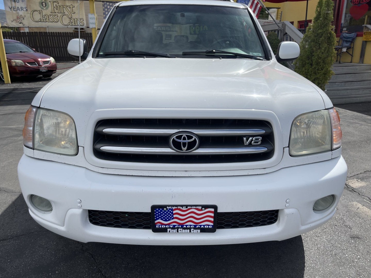 2004 Super White /Tan Toyota Sequoia Limited 4WD (5TDBT44A04S) with an 4.7L V8 DOHC 32V engine, 4-Speed Automatic Overdrive transmission, located at 801 South State Street, Salt Lake City, UT, 84111, (801) 328-0098, 40.751953, -111.888206 - Clean title! Nice 4x4 Sequoia in great condition for the year, make and miles. This Sequoia has been taken care of and maintained very well! Has passed inspections by our mechanic and approved for up to a 3 month up to 5 year warranty that covers every major part bumper to bumper. Features: Leather - Photo#2