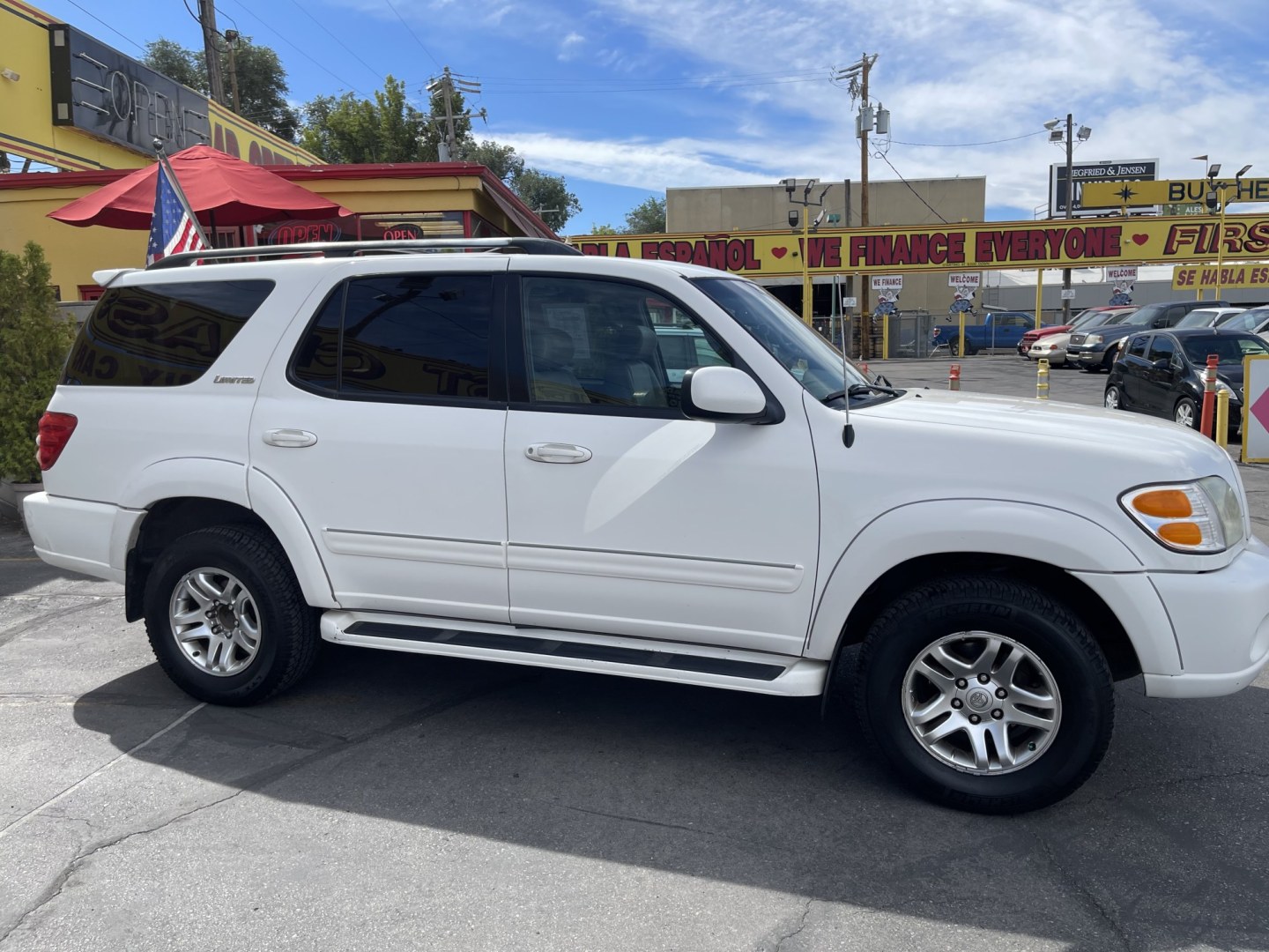 2004 Super White /Tan Toyota Sequoia Limited 4WD (5TDBT44A04S) with an 4.7L V8 DOHC 32V engine, 4-Speed Automatic Overdrive transmission, located at 801 South State Street, Salt Lake City, UT, 84111, (801) 328-0098, 40.751953, -111.888206 - Clean title! Nice 4x4 Sequoia in great condition for the year, make and miles. This Sequoia has been taken care of and maintained very well! Has passed inspections by our mechanic and approved for up to a 3 month up to 5 year warranty that covers every major part bumper to bumper. Features: Leather - Photo#4