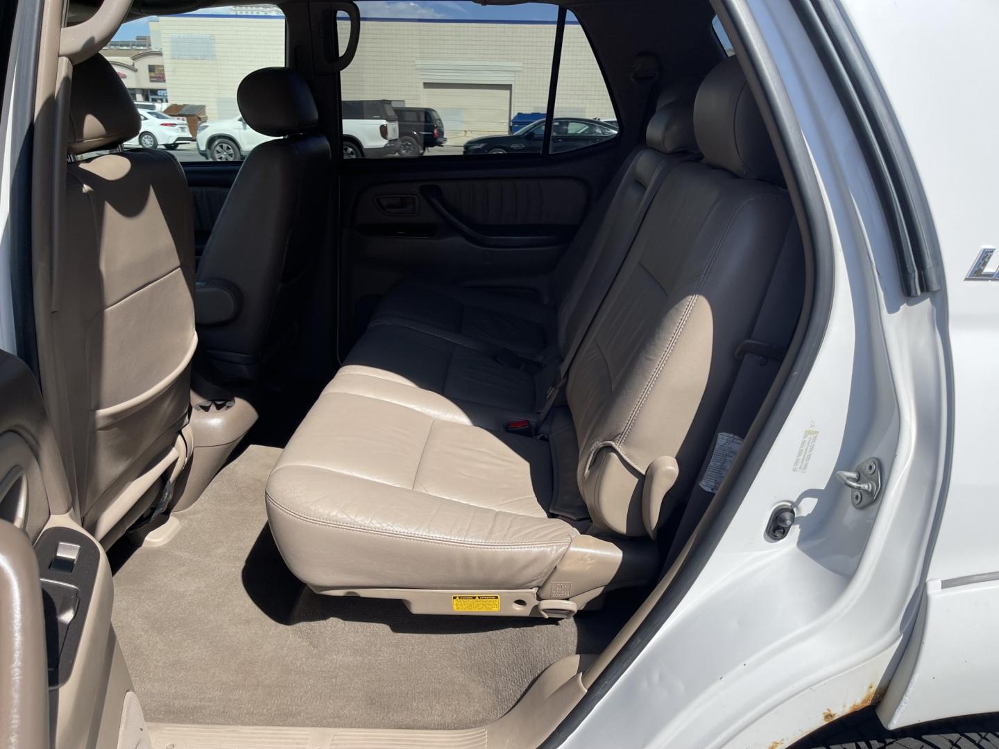 2004 Super White /Tan Toyota Sequoia Limited 4WD (5TDBT44A04S) with an 4.7L V8 DOHC 32V engine, 4-Speed Automatic Overdrive transmission, located at 801 South State Street, Salt Lake City, UT, 84111, (801) 328-0098, 40.751953, -111.888206 - Clean title! Nice 4x4 Sequoia in great condition for the year, make and miles. This Sequoia has been taken care of and maintained very well! Has passed inspections by our mechanic and approved for up to a 3 month up to 5 year warranty that covers every major part bumper to bumper. Features: Leather - Photo#14