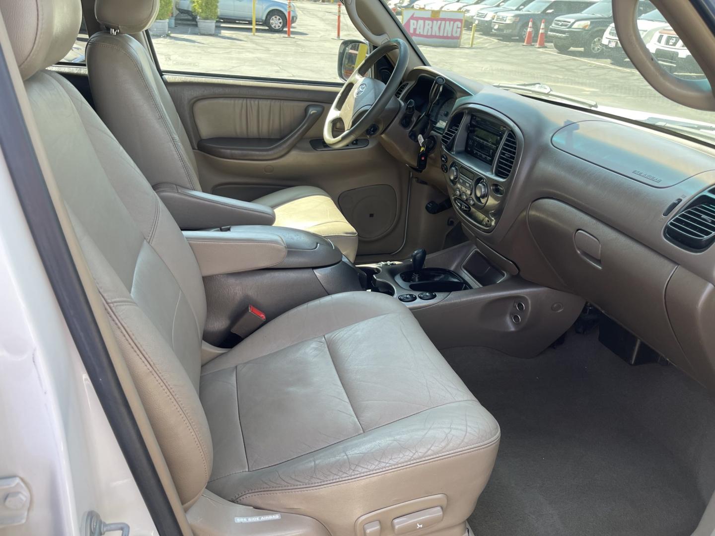 2004 Super White /Tan Toyota Sequoia Limited 4WD (5TDBT44A04S) with an 4.7L V8 DOHC 32V engine, 4-Speed Automatic Overdrive transmission, located at 801 South State Street, Salt Lake City, UT, 84111, (801) 328-0098, 40.751953, -111.888206 - Clean title! Nice 4x4 Sequoia in great condition for the year, make and miles. This Sequoia has been taken care of and maintained very well! Has passed inspections by our mechanic and approved for up to a 3 month up to 5 year warranty that covers every major part bumper to bumper. Features: Leather - Photo#23