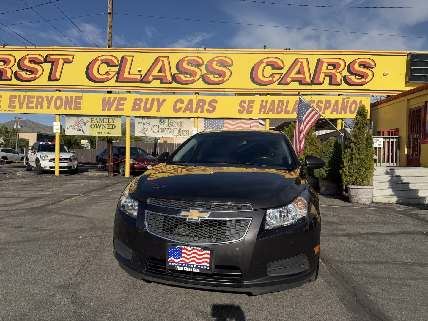 2014 Black /Black Chevrolet Cruze LS Auto (1G1PA5SG9E7) with an 1.8L L4 DOHC 16V engine, 6-Speed Automatic transmission, located at 801 South State Street, Salt Lake City, UT, 84111, (801) 328-0098, 40.751953, -111.888206 - Wow real nice Chevrolet Cruze hard to find with these low miles! Clean title! Great condition this one is a must see for anyone looking for a clean Chevrolet Cruze. Has been meticulously maintained and cared for Carfax shows all the regular service was done and maintained very well! Has passed all i - Photo#2
