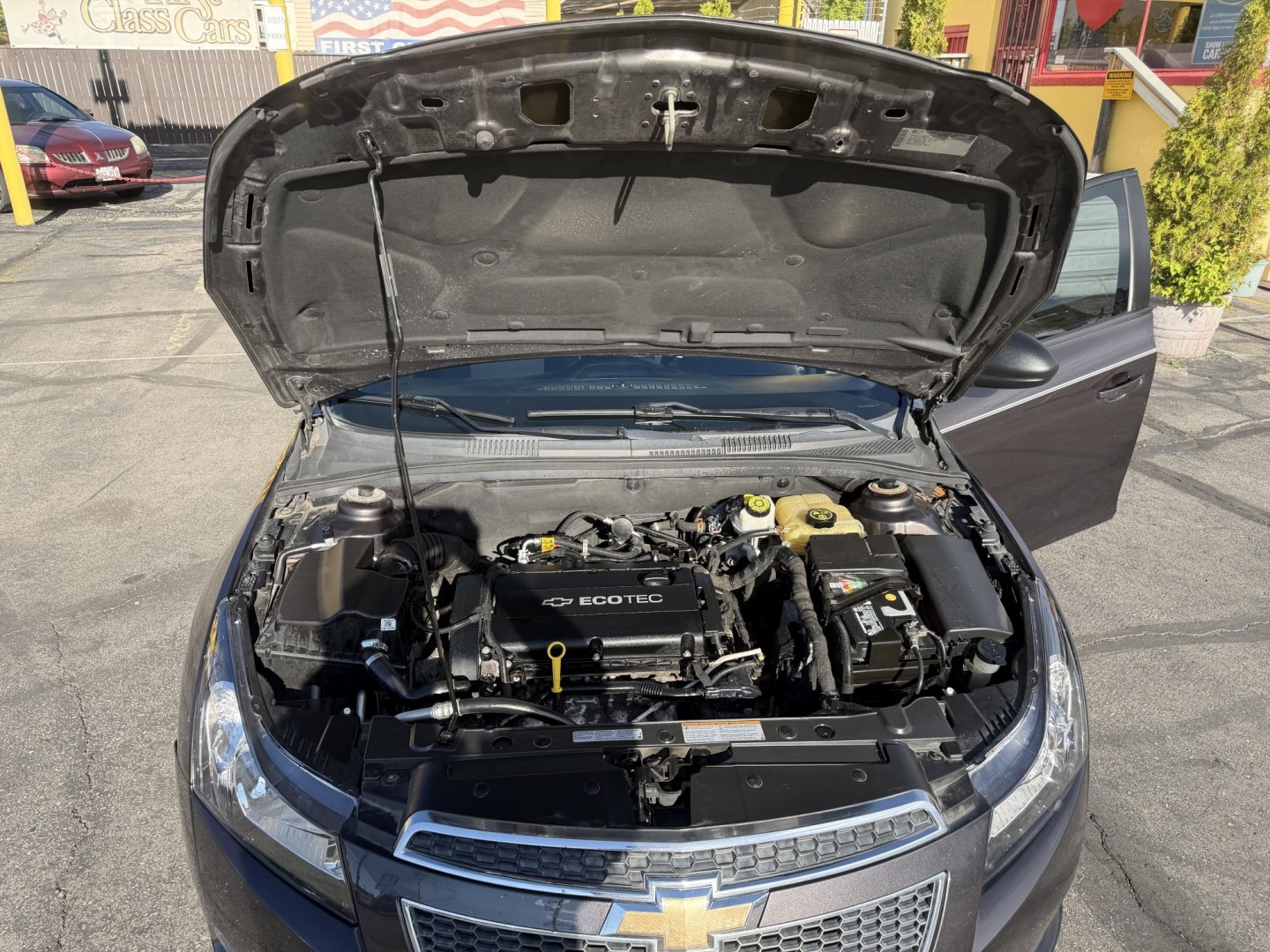 2014 Black /Black Chevrolet Cruze LS Auto (1G1PA5SG9E7) with an 1.8L L4 DOHC 16V engine, 6-Speed Automatic transmission, located at 801 South State Street, Salt Lake City, UT, 84111, (801) 328-0098, 40.751953, -111.888206 - Wow real nice Chevrolet Cruze hard to find with these low miles! Clean title! Great condition this one is a must see for anyone looking for a clean Chevrolet Cruze. Has been meticulously maintained and cared for Carfax shows all the regular service was done and maintained very well! Has passed all i - Photo#30