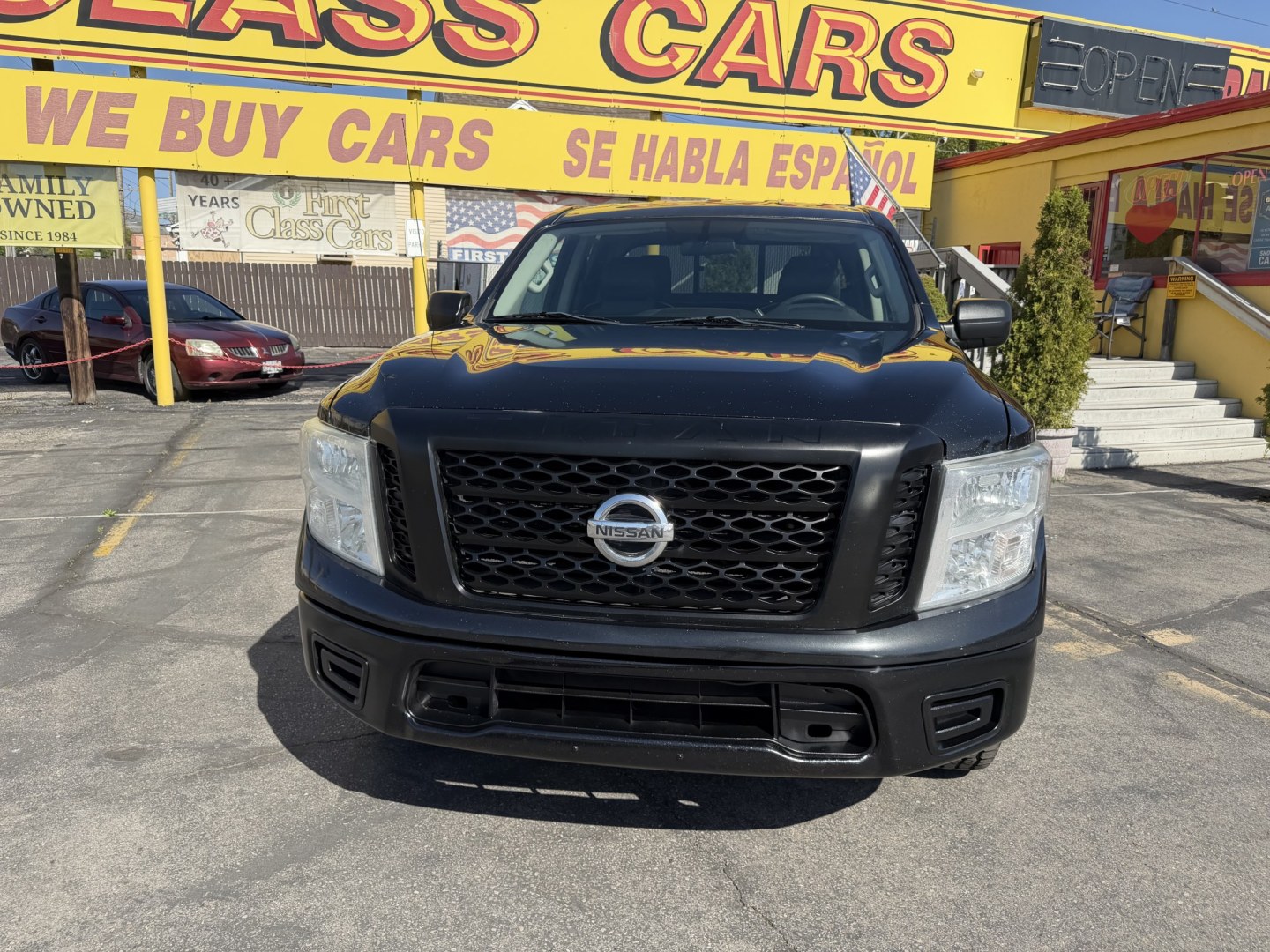 2017 Black /Black Nissan Titan S Crew Cab 4WD (1N6AA1EJ4HN) with an 5.6L V8 DOHC 32V engine, 6A transmission, located at 801 South State Street, Salt Lake City, UT, 84111, (801) 328-0098, 40.751953, -111.888206 - Clean title! Only 2 previous owners reported on the Carfax history report! This is a must see for anyone looking for a nice truck! Approved for up to a 5 year extended warranty! Come in today or call 801-328-0098 to schedule an appointment to take a look at it! Features: 4WD/AWD, ABS Brakes, Air C - Photo#3
