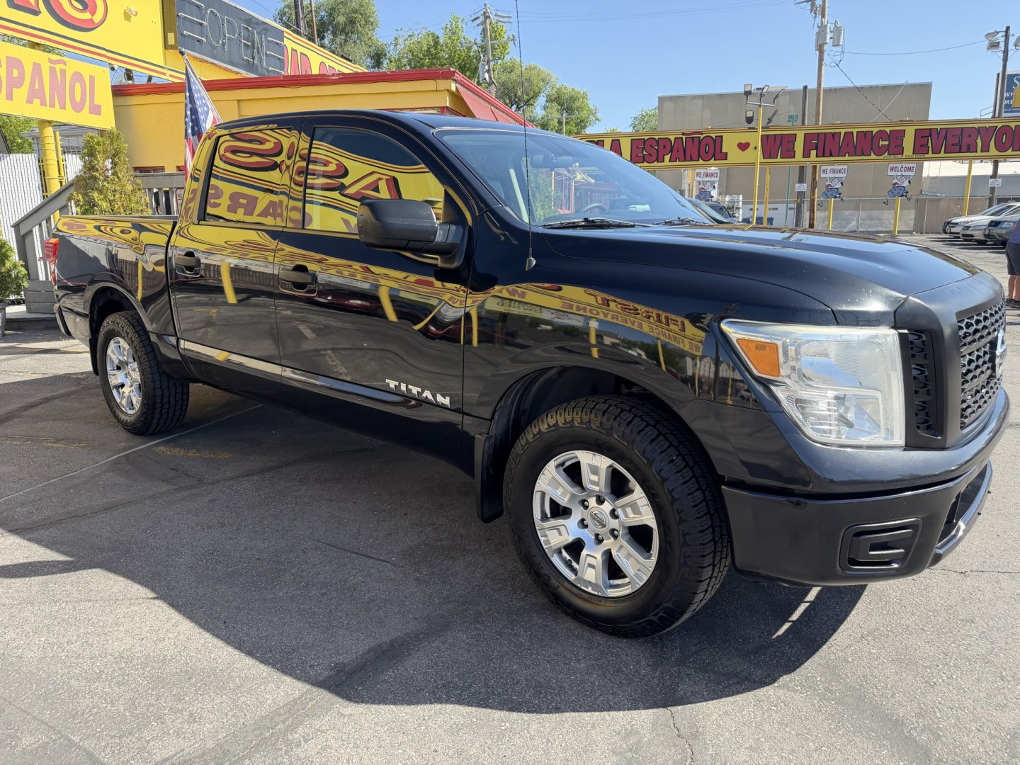 2017 Black /Black Nissan Titan S Crew Cab 4WD (1N6AA1EJ4HN) with an 5.6L V8 DOHC 32V engine, 6A transmission, located at 801 South State Street, Salt Lake City, UT, 84111, (801) 328-0098, 40.751953, -111.888206 - Clean title! Only 2 previous owners reported on the Carfax history report! This is a must see for anyone looking for a nice truck! Approved for up to a 5 year extended warranty! Come in today or call 801-328-0098 to schedule an appointment to take a look at it! Features: 4WD/AWD, ABS Brakes, Air C - Photo#6