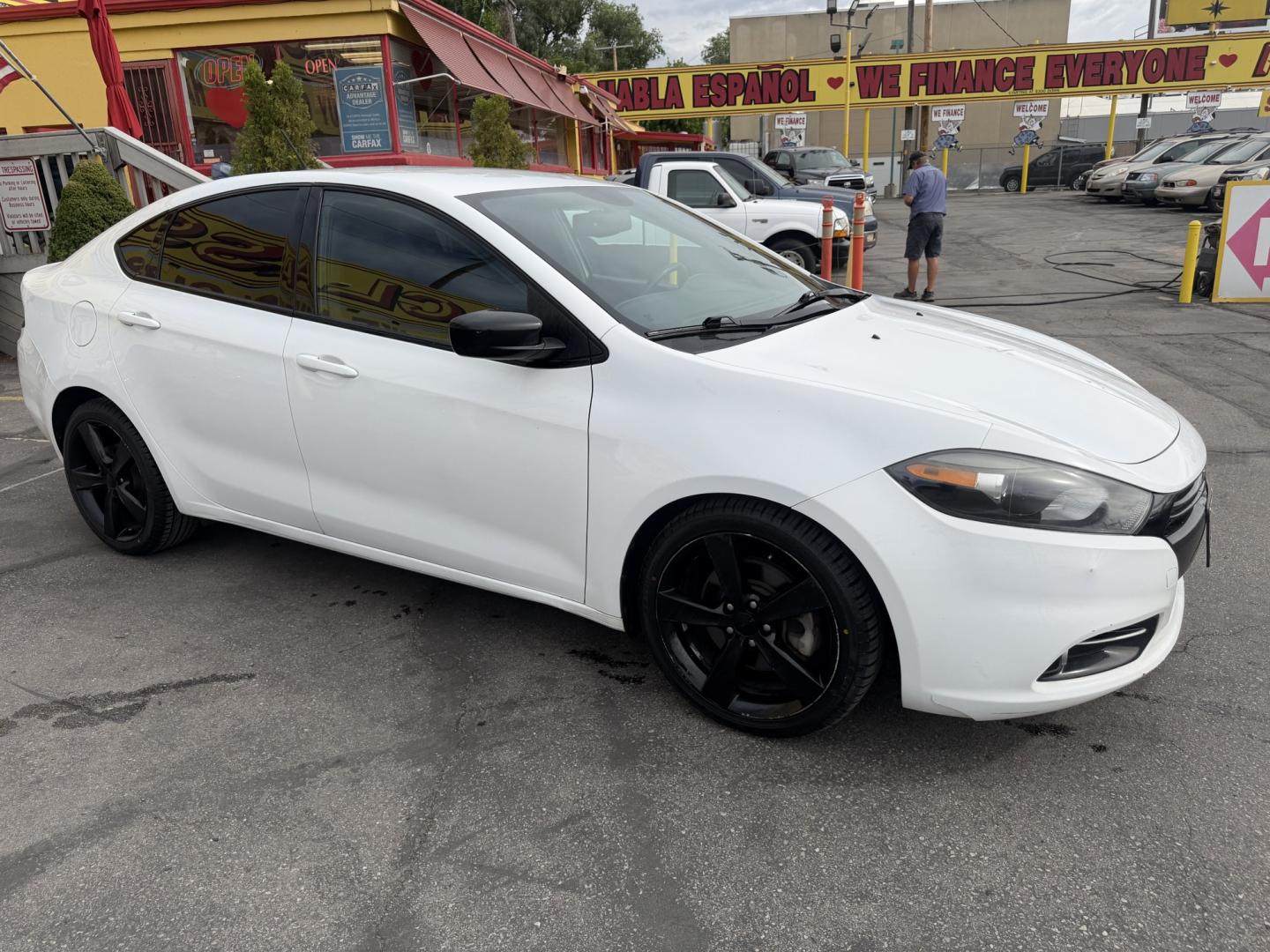 2014 Super White /Black Dodge Dart SXT (1C3CDFBB7ED) with an 2.4L L4 DOHC 16V engine, Automatic transmission, located at 801 South State Street, Salt Lake City, UT, 84111, (801) 328-0098, 40.751953, -111.888206 - Low Miles! Clean title! Affordable transportation with low mileage! Approved for up to a 5 year warranty that can be added at time of purchase. This one is a must see! Very nice! Great gas mileage! Features: ABS Brakes, Air Conditioning, Alloy Wheels, AM/FM Stereo, Automatic Transmission, Auxiliar - Photo#4