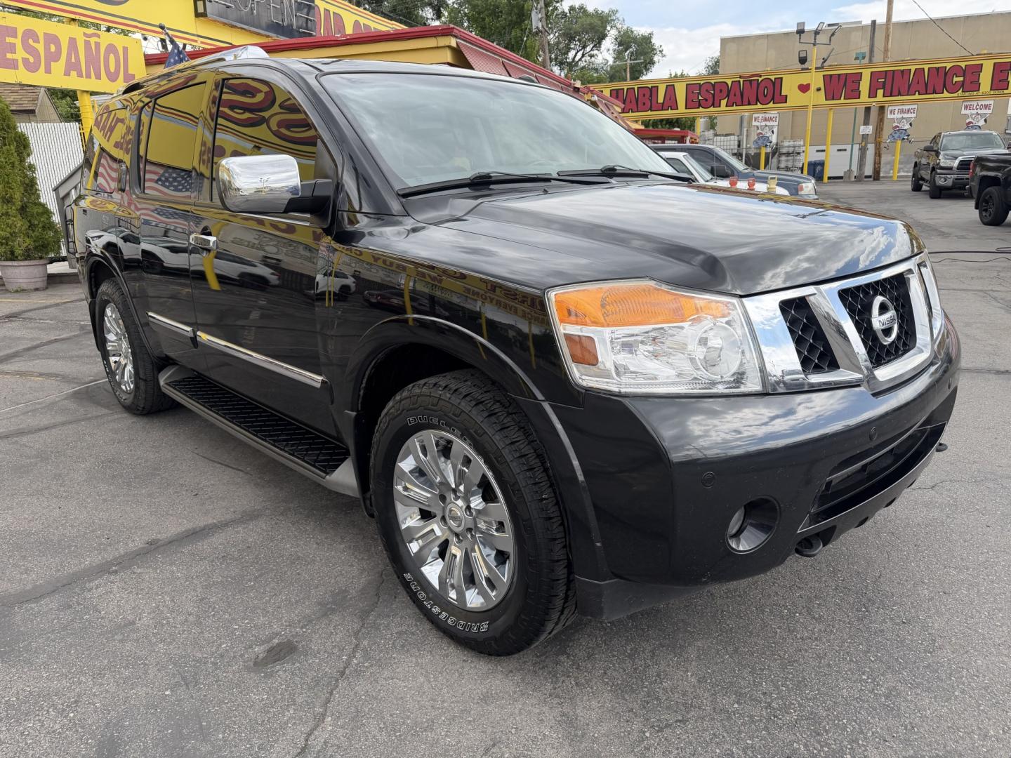 2015 Black /Black Nissan Armada SL 4WD (5N1BA0NC3FN) with an 5.6L V8 DOHC 32V FFV engine, 5-Speed Automatic transmission, located at 801 South State Street, Salt Lake City, UT, 84111, (801) 328-0098, 40.751953, -111.888206 - Immaculate inside and out! Super Clean! Clean Title no accidents! Must see for anyone looking for a clean Armada with 4x4. Approved for up to a 5 year warranty that can be added onto the vehicle at time of sale. Passed all emissions and has been inspected by a certified mechanic and approved for up - Photo#3