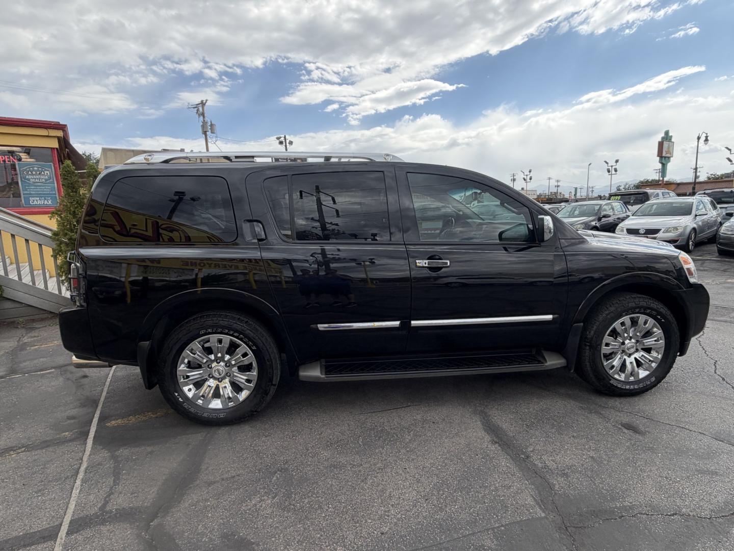 2015 Black /Black Nissan Armada SL 4WD (5N1BA0NC3FN) with an 5.6L V8 DOHC 32V FFV engine, 5-Speed Automatic transmission, located at 801 South State Street, Salt Lake City, UT, 84111, (801) 328-0098, 40.751953, -111.888206 - Immaculate inside and out! Super Clean! Clean Title no accidents! Must see for anyone looking for a clean Armada with 4x4. Approved for up to a 5 year warranty that can be added onto the vehicle at time of sale. Passed all emissions and has been inspected by a certified mechanic and approved for up - Photo#5