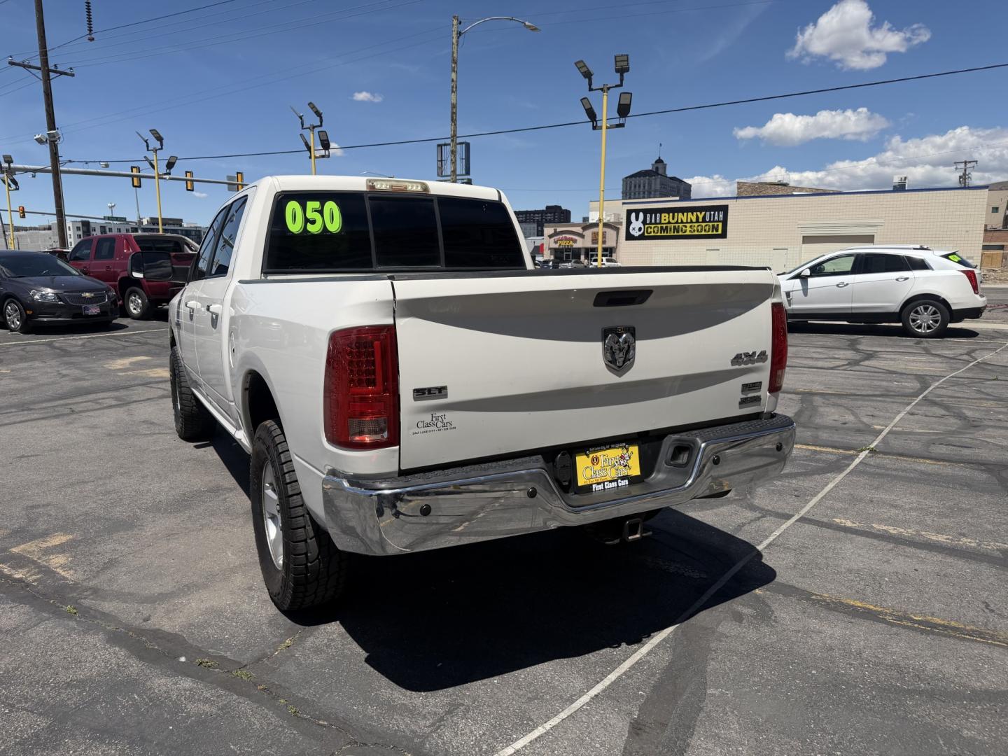 2009 Super White /Tan Dodge Ram 1500 SLT Crew Cab 4WD (1D3HV13P49S) with an 4.7L V8 SOHC 16V FFV engine, 5-Speed Automatic transmission, located at 801 South State Street, Salt Lake City, UT, 84111, (801) 328-0098, 40.751953, -111.888206 - Seats up to 6 People! Folding Armrest! Clean Title! Clean Carfax! Carfax shows regular service was performed and maintained. Nice affordable 4x4 truck great summer time truck for towing or winter truck for 4x4 as well! Passed all inspections already by a certified mechanic and has been approved for - Photo#10