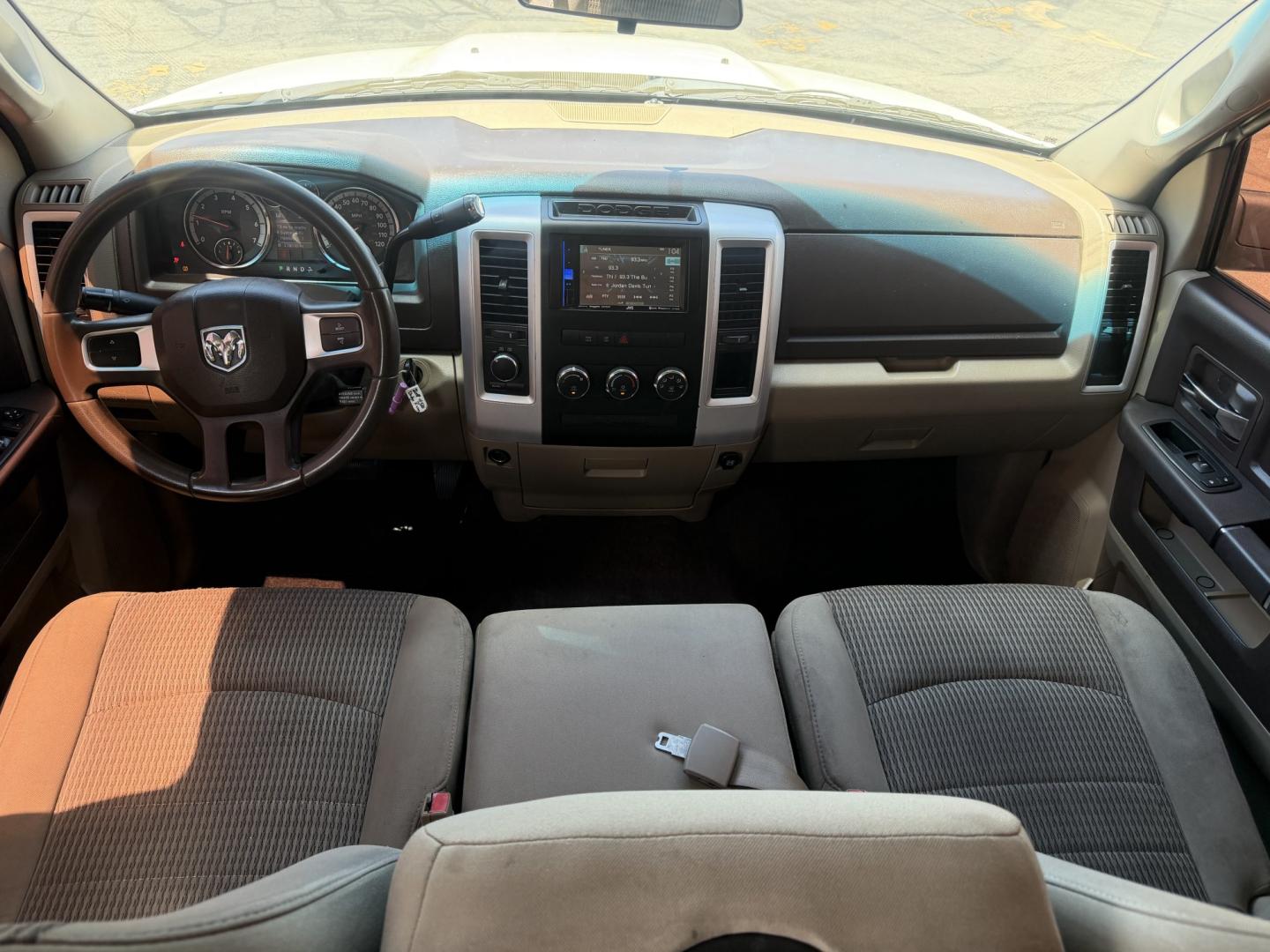 2009 Super White /Tan Dodge Ram 1500 SLT Crew Cab 4WD (1D3HV13P49S) with an 4.7L V8 SOHC 16V FFV engine, 5-Speed Automatic transmission, located at 801 South State Street, Salt Lake City, UT, 84111, (801) 328-0098, 40.751953, -111.888206 - Seats up to 6 People! Folding Armrest! Clean Title! Clean Carfax! Carfax shows regular service was performed and maintained. Nice affordable 4x4 truck great summer time truck for towing or winter truck for 4x4 as well! Passed all inspections already by a certified mechanic and has been approved for - Photo#13