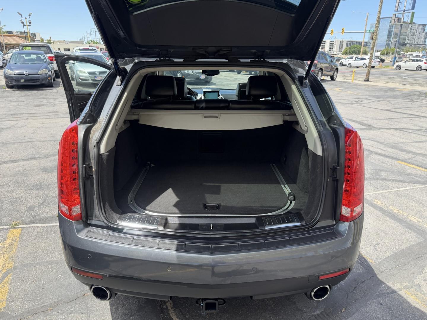 2012 Sterling Gray Metallic /Black Cadillac SRX Premium (3GYFNCE38CS) with an 3.6L V6 DOHC 24V FFV engine, 6-Speed Automatic transmission, located at 801 South State Street, Salt Lake City, UT, 84111, (801) 328-0098, 40.751953, -111.888206 - Clean Title! Clean Carfax! Carfax shows no accidents and regular service was performed and maintained. Beautiful 2012 Cadillac SRX Premium loaded with luxury options and comfort features! Great luxury SUV for commuting, road trips, or winter driving with plenty of space and premium styling. Passed a - Photo#29