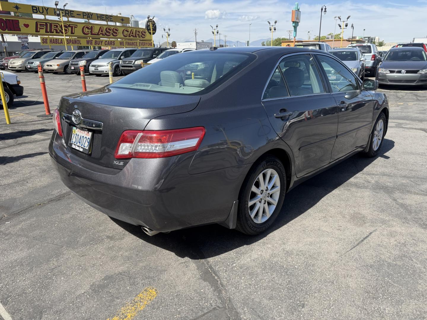 2011 Platinum Gray Metallic /Gray Toyota Camry LE V6 6-Spd AT (4T1BK3EK6BU) with an 3.5L V6 DOHC 24V engine, 6-Speed Automatic transmission, located at 801 South State Street, Salt Lake City, UT, 84111, (801) 328-0098, 40.751953, -111.888206 - Looking for a reliable, comfortable, and fuel-efficient sedan? This 2011 Toyota Camry is an excellent choice! Known for its legendary Toyota dependability, smooth ride, and low cost of ownership, the Camry remains one of the most sought-after sedans on the road today. This Camry comes loaded with p - Photo#5