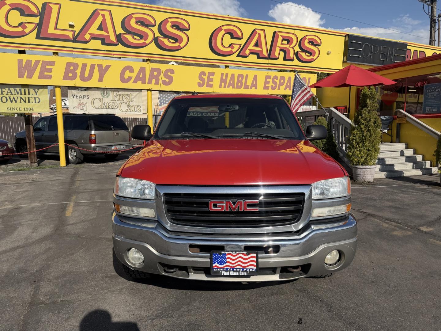 2003 Flame Red /Gray GMC Sierra 1500 Ext. Cab Long Bed 4WD (2GTEK19T031) with an 5.3L V8 OHV 16V engine, 4A OD transmission, located at 801 South State Street, Salt Lake City, UT, 84111, (801) 328-0098, 40.751953, -111.888206 - Clean title! Clean Carfax history report!!! Carfax shows no accidents vehicle has been meticulously maintained and had regular service according to Carfax!!! Approved for up to a 5 year warranty that can be added on to the vehicle you can get anywhere from a 3 month up to a 5 year warranty!!! Featu- Photo#2