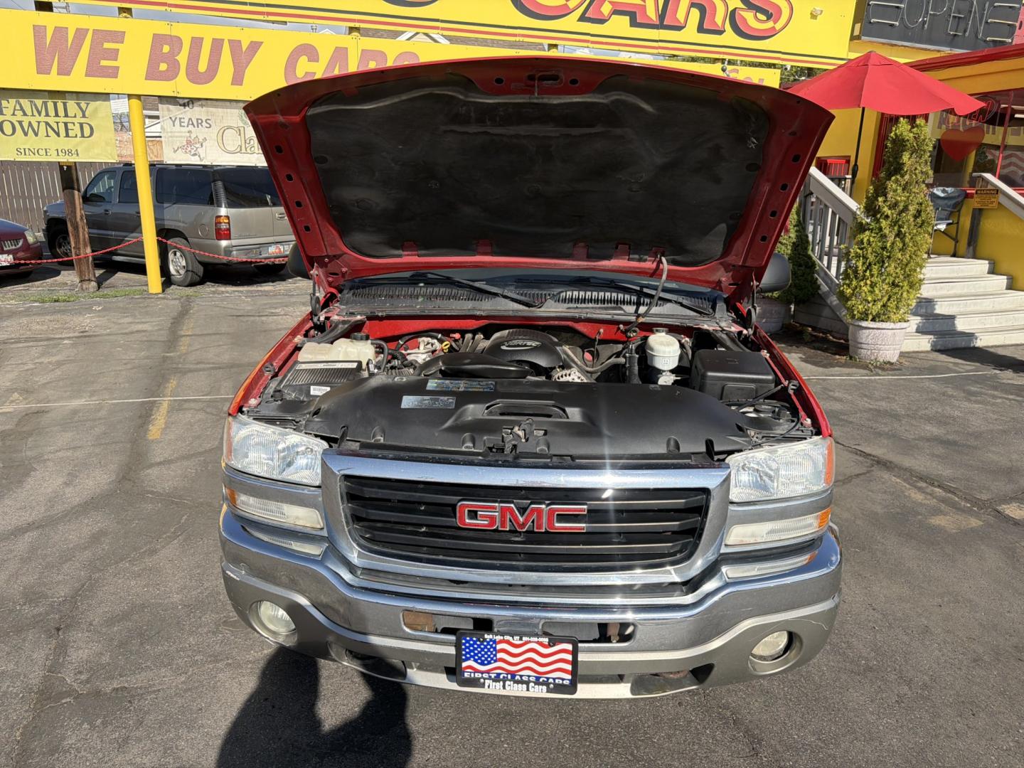 2003 Flame Red /Gray GMC Sierra 1500 Ext. Cab Long Bed 4WD (2GTEK19T031) with an 5.3L V8 OHV 16V engine, 4A OD transmission, located at 801 South State Street, Salt Lake City, UT, 84111, (801) 328-0098, 40.751953, -111.888206 - Clean title! Clean Carfax history report!!! Carfax shows no accidents vehicle has been meticulously maintained and had regular service according to Carfax!!! Approved for up to a 5 year warranty that can be added on to the vehicle you can get anywhere from a 3 month up to a 5 year warranty!!! Featu- Photo#23