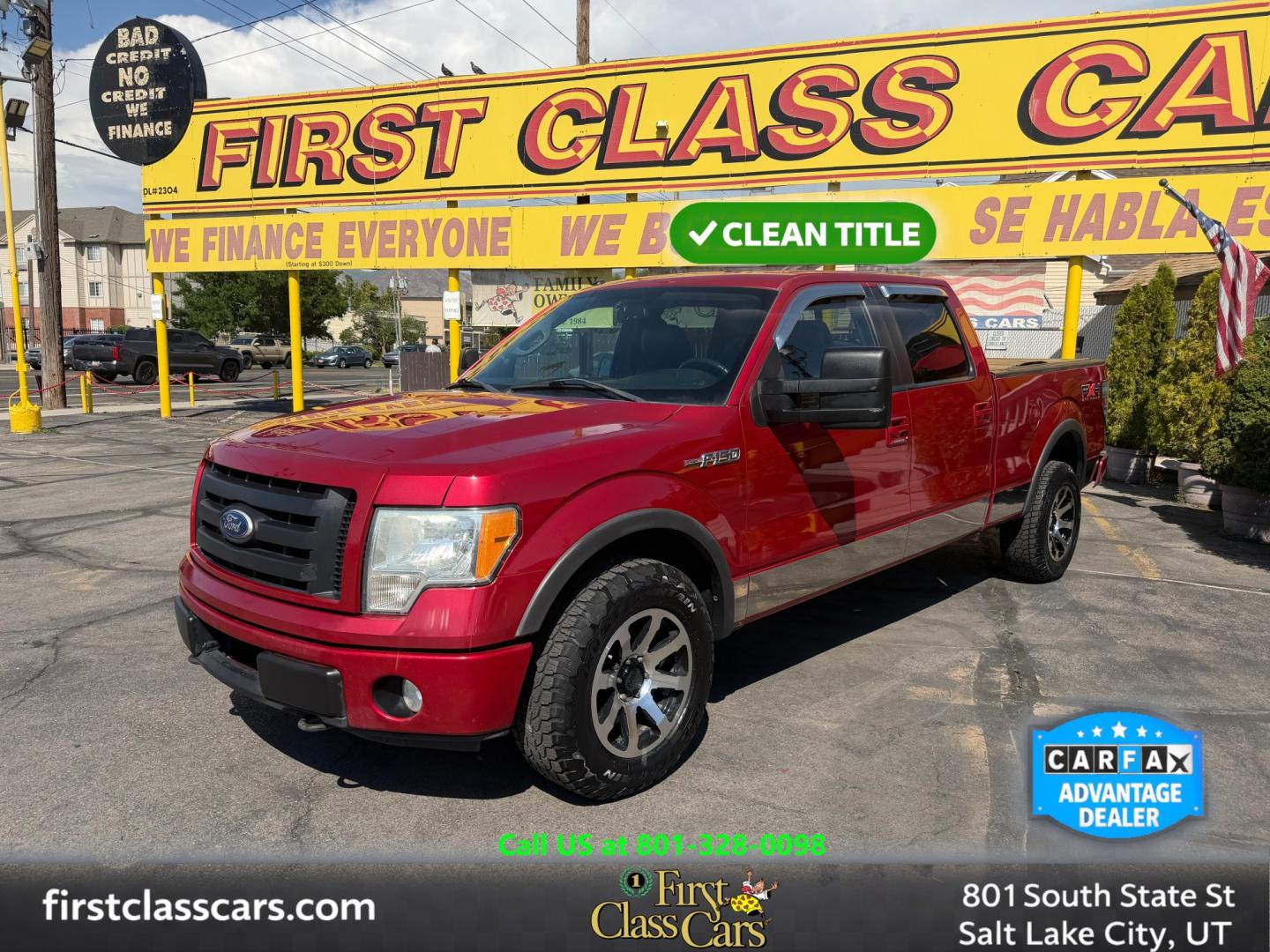 2010 Flame Red /Black Ford F-150 Lariat SuperCrew 5.5-ft. Bed 4WD (1FTFW1EV4AF) with an 5.4L V8 SOHC 24V FFV engine, 4A transmission, located at 801 South State Street, Salt Lake City, UT, 84111, (801) 328-0098, 40.751953, -111.888206 - FX4 package and 4x4. Great condition! Clean title! Low miles for the year! This truck has been regularly serviced and maintained and cared for runs and drives great!!!! Approved for up to a 5 year bumper to bumper warranty that can be added onto the vehicle. Features: 4WD/AWD, ABS Brakes, Air Cond- Photo#0