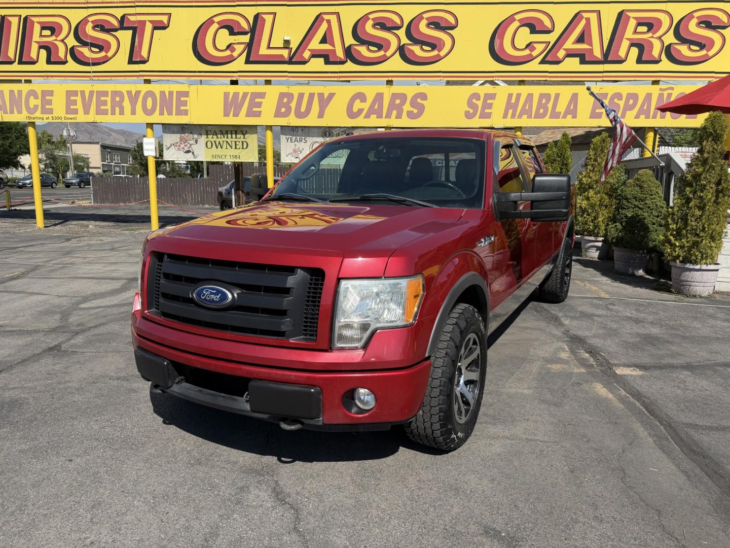 2010 Flame Red /Black Ford F-150 Lariat SuperCrew 5.5-ft. Bed 4WD (1FTFW1EV4AF) with an 5.4L V8 SOHC 24V FFV engine, 4A transmission, located at 801 South State Street, Salt Lake City, UT, 84111, (801) 328-0098, 40.751953, -111.888206 - FX4 package and 4x4. Great condition! Clean title! Low miles for the year! This truck has been regularly serviced and maintained and cared for runs and drives great!!!! Approved for up to a 5 year bumper to bumper warranty that can be added onto the vehicle. Features: 4WD/AWD, ABS Brakes, Air Cond- Photo#1
