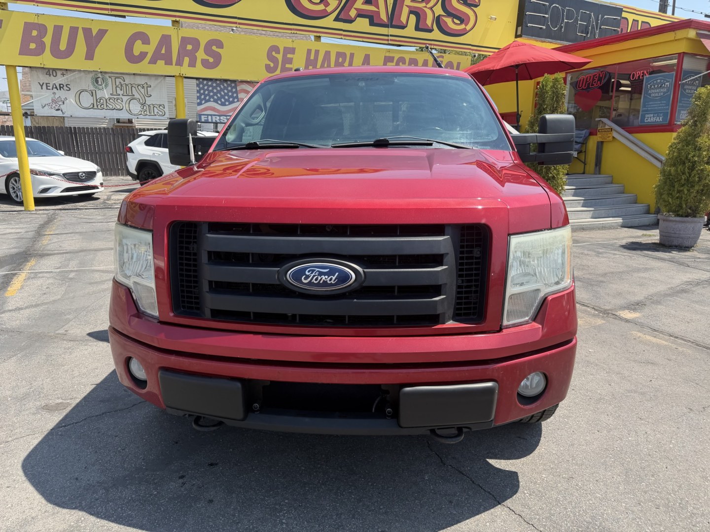 2010 Flame Red /Black Ford F-150 Lariat SuperCrew 5.5-ft. Bed 4WD (1FTFW1EV4AF) with an 5.4L V8 SOHC 24V FFV engine, 4A transmission, located at 801 South State Street, Salt Lake City, UT, 84111, (801) 328-0098, 40.751953, -111.888206 - FX4 package and 4x4. Great condition! Clean title! Low miles for the year! This truck has been regularly serviced and maintained and cared for runs and drives great!!!! Approved for up to a 5 year bumper to bumper warranty that can be added onto the vehicle. Features: 4WD/AWD, ABS Brakes, Air Cond- Photo#1