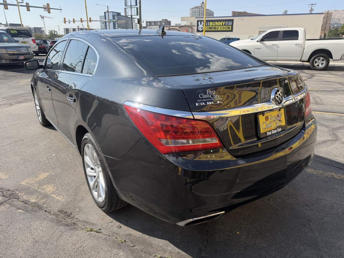 2014 Black /Brown Buick LaCrosse Leather Package (1G4GB5G37EF) with an 3.6L V6 DOHC 24V FFV engine, 6-Speed Automatic transmission, located at 801 South State Street, Salt Lake City, UT, 84111, (801) 328-0098, 40.751953, -111.888206 - Wow immaculate condition inside and out! This is a must see! Low miles only 96,652 that is very low for the year! Come in today and see for yourself how nice this Buick Lacrosse is! Approved for up to a 5 year warranty and passed all inspections! Clean title! Features: Leather-appointed seating,- Photo#6