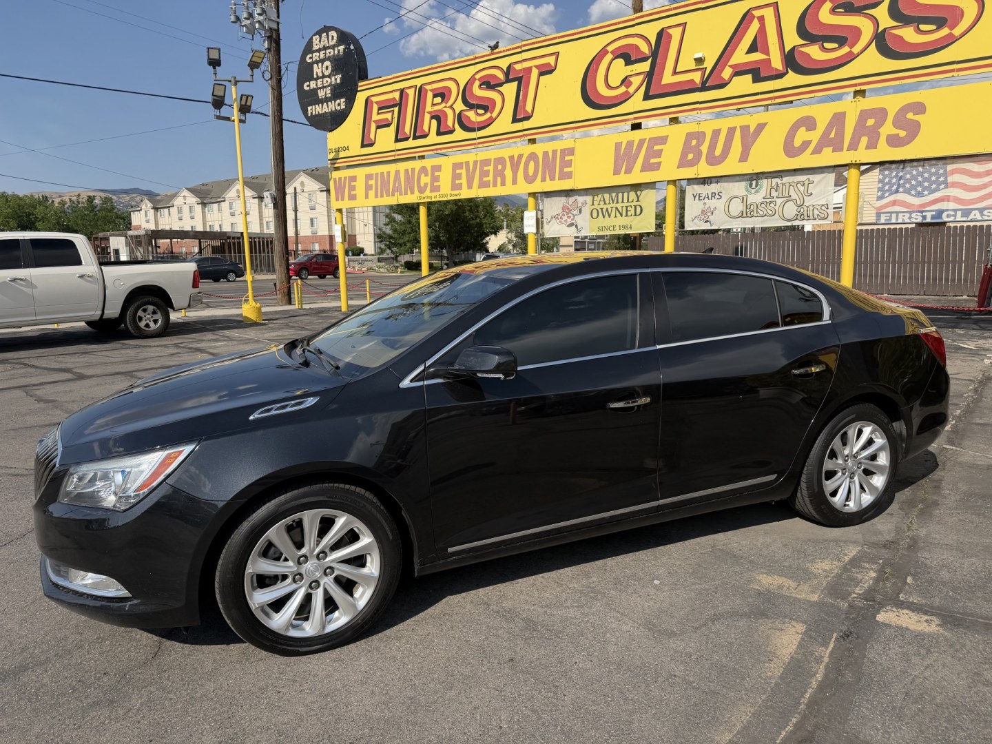2014 Black /Brown Buick LaCrosse Leather Package (1G4GB5G37EF) with an 3.6L V6 DOHC 24V FFV engine, 6-Speed Automatic transmission, located at 801 South State Street, Salt Lake City, UT, 84111, (801) 328-0098, 40.751953, -111.888206 - Wow immaculate condition inside and out! This is a must see! Low miles only 96,652 that is very low for the year! Come in today and see for yourself how nice this Buick Lacrosse is! Approved for up to a 5 year warranty and passed all inspections! Clean title! Features: Leather-appointed seating,- Photo#8