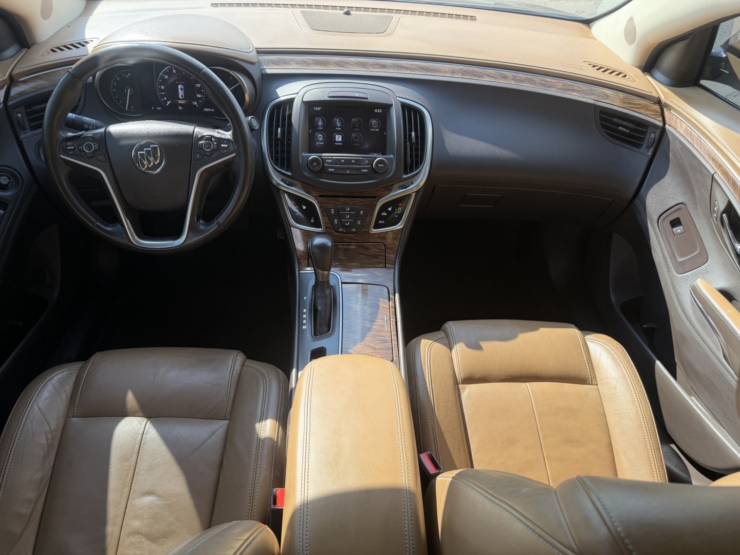 2014 Black /Brown Buick LaCrosse Leather Package (1G4GB5G37EF) with an 3.6L V6 DOHC 24V FFV engine, 6-Speed Automatic transmission, located at 801 South State Street, Salt Lake City, UT, 84111, (801) 328-0098, 40.751953, -111.888206 - Wow immaculate condition inside and out! This is a must see! Low miles only 96,652 that is very low for the year! Come in today and see for yourself how nice this Buick Lacrosse is! Approved for up to a 5 year warranty and passed all inspections! Clean title! Features: Leather-appointed seating,- Photo#12