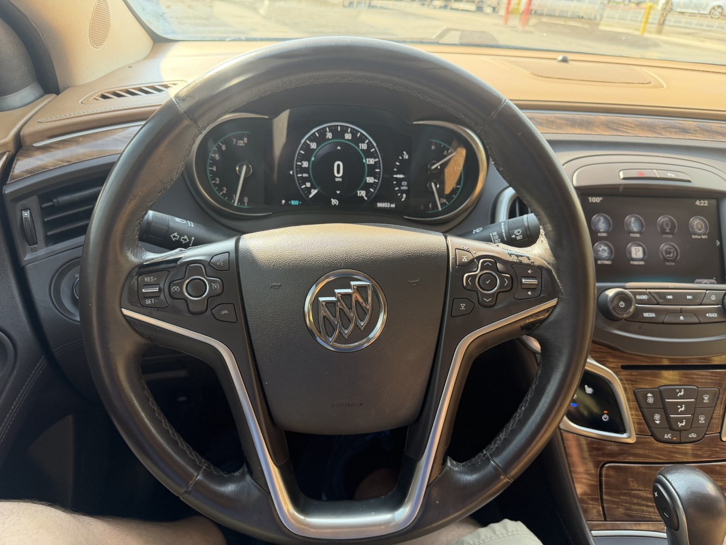 2014 Black /Brown Buick LaCrosse Leather Package (1G4GB5G37EF) with an 3.6L V6 DOHC 24V FFV engine, 6-Speed Automatic transmission, located at 801 South State Street, Salt Lake City, UT, 84111, (801) 328-0098, 40.751953, -111.888206 - Wow immaculate condition inside and out! This is a must see! Low miles only 96,652 that is very low for the year! Come in today and see for yourself how nice this Buick Lacrosse is! Approved for up to a 5 year warranty and passed all inspections! Clean title! Features: Leather-appointed seating,- Photo#15