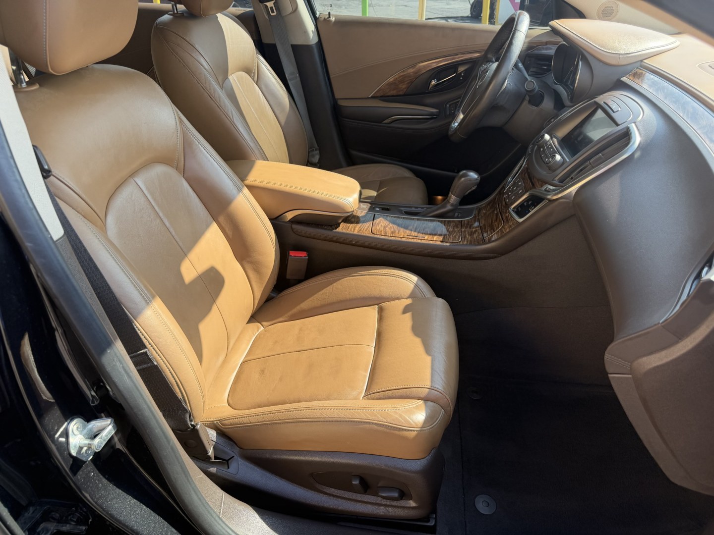 2014 Black /Brown Buick LaCrosse Leather Package (1G4GB5G37EF) with an 3.6L V6 DOHC 24V FFV engine, 6-Speed Automatic transmission, located at 801 South State Street, Salt Lake City, UT, 84111, (801) 328-0098, 40.751953, -111.888206 - Wow immaculate condition inside and out! This is a must see! Low miles only 96,652 that is very low for the year! Come in today and see for yourself how nice this Buick Lacrosse is! Approved for up to a 5 year warranty and passed all inspections! Clean title! Features: Leather-appointed seating,- Photo#24