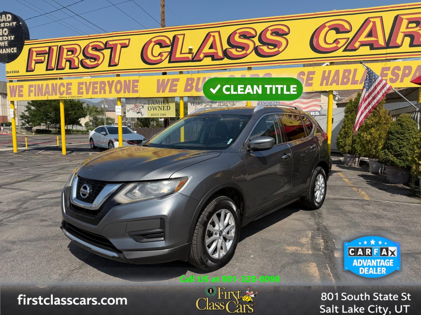 2017 Platinum Gray Metallic /Black Nissan Rogue S AWD (KNMAT2MV2HP) with an 2.5L L4 DOHC 16V engine, CVT transmission, located at 801 South State Street, Salt Lake City, UT, 84111, (801) 328-0098, 40.751953, -111.888206 - Clean title! Excellent condition inside and out! Perfect AWD SUV for all year around! Good gas mileage suv City: 25 MPG Highway: 32 MPG Combined Average: 27 MPG. Approved for up to a 5 year warranty and passed all inspections already! Features: A/C, Dual-Zone Automatic Climate Control, Cruise Cont- Photo#0