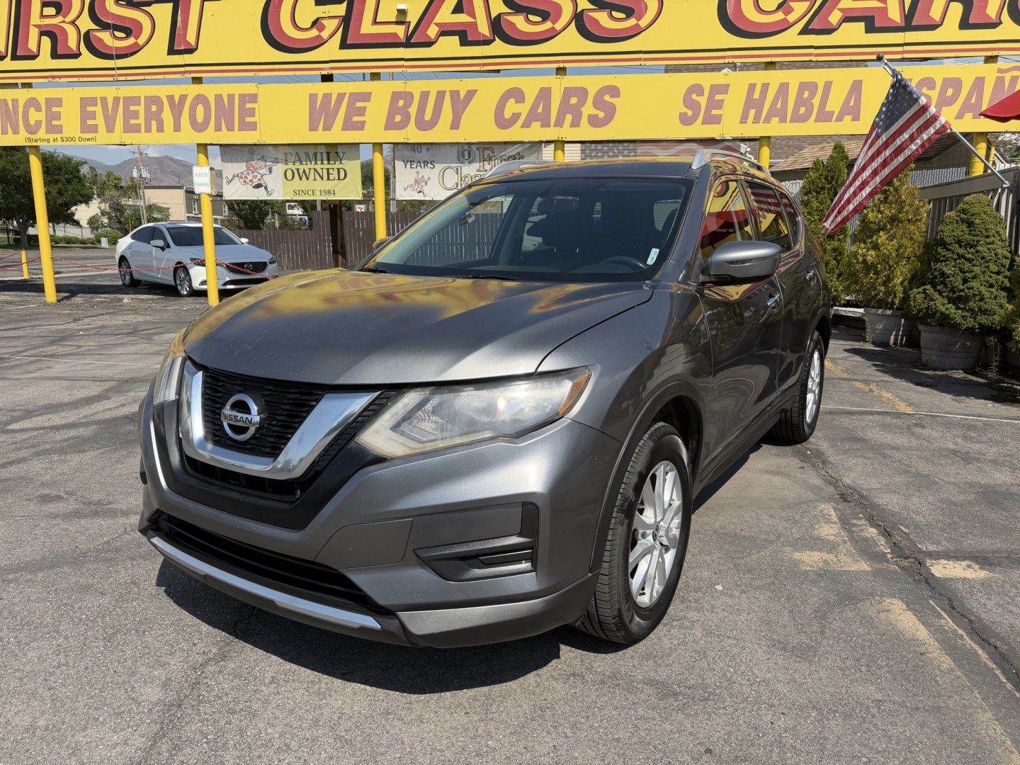 2017 Platinum Gray Metallic /Black Nissan Rogue S AWD (KNMAT2MV2HP) with an 2.5L L4 DOHC 16V engine, CVT transmission, located at 801 South State Street, Salt Lake City, UT, 84111, (801) 328-0098, 40.751953, -111.888206 - Clean title! Excellent condition inside and out! Perfect AWD SUV for all year around! Good gas mileage suv City: 25 MPG Highway: 32 MPG Combined Average: 27 MPG. Approved for up to a 5 year warranty and passed all inspections already! Features: A/C, Dual-Zone Automatic Climate Control, Cruise Cont- Photo#1