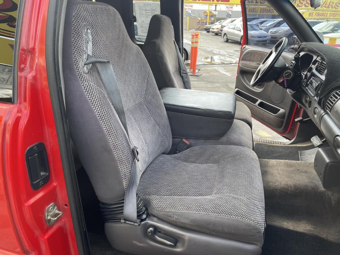 1998 Flame Red /Gray Cloth Dodge Ram 1500 Sport Quad Cab (3B7HC13Y4WG) with an 5.2L V8 engine, Automatic transmission, located at 801 South State Street, Salt Lake City, UT, 84111, (801) 328-0098, 40.751953, -111.888206 - Vehicle Features:Sport Model, Club Cab 4 Door, 5.2L V8, 6 Passenger Seating, Automatic Transmission, ABS Brakes, Cruise Control, Air Conditioning, AM-FM Stereo, CD Player, AUX Audio Input, Power Windows, Power Locks, Power Mirrors, Privacy Glass, Alloy Wheels Our service department is OPEN DAILY to - Photo#16