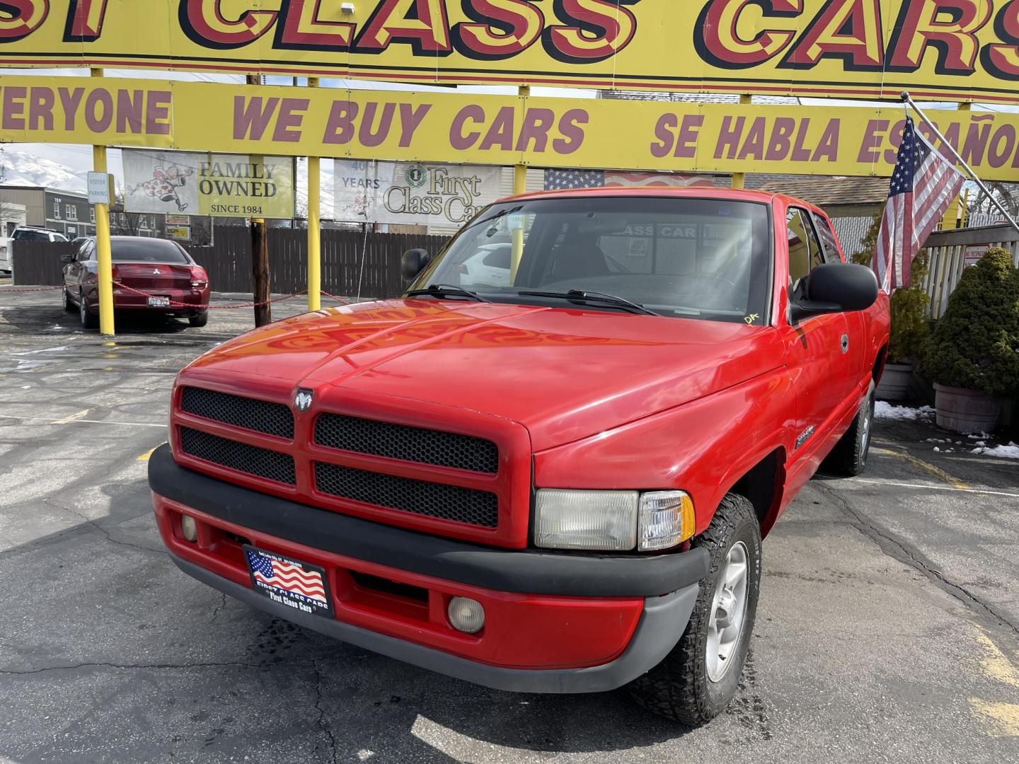 1998 Flame Red /Gray Cloth Dodge Ram 1500 Sport Quad Cab (3B7HC13Y4WG) with an 5.2L V8 engine, Automatic transmission, located at 801 South State Street, Salt Lake City, UT, 84111, (801) 328-0098, 40.751953, -111.888206 - Vehicle Features:Sport Model, Club Cab 4 Door, 5.2L V8, 6 Passenger Seating, Automatic Transmission, ABS Brakes, Cruise Control, Air Conditioning, AM-FM Stereo, CD Player, AUX Audio Input, Power Windows, Power Locks, Power Mirrors, Privacy Glass, Alloy Wheels Our service department is OPEN DAILY to - Photo#1