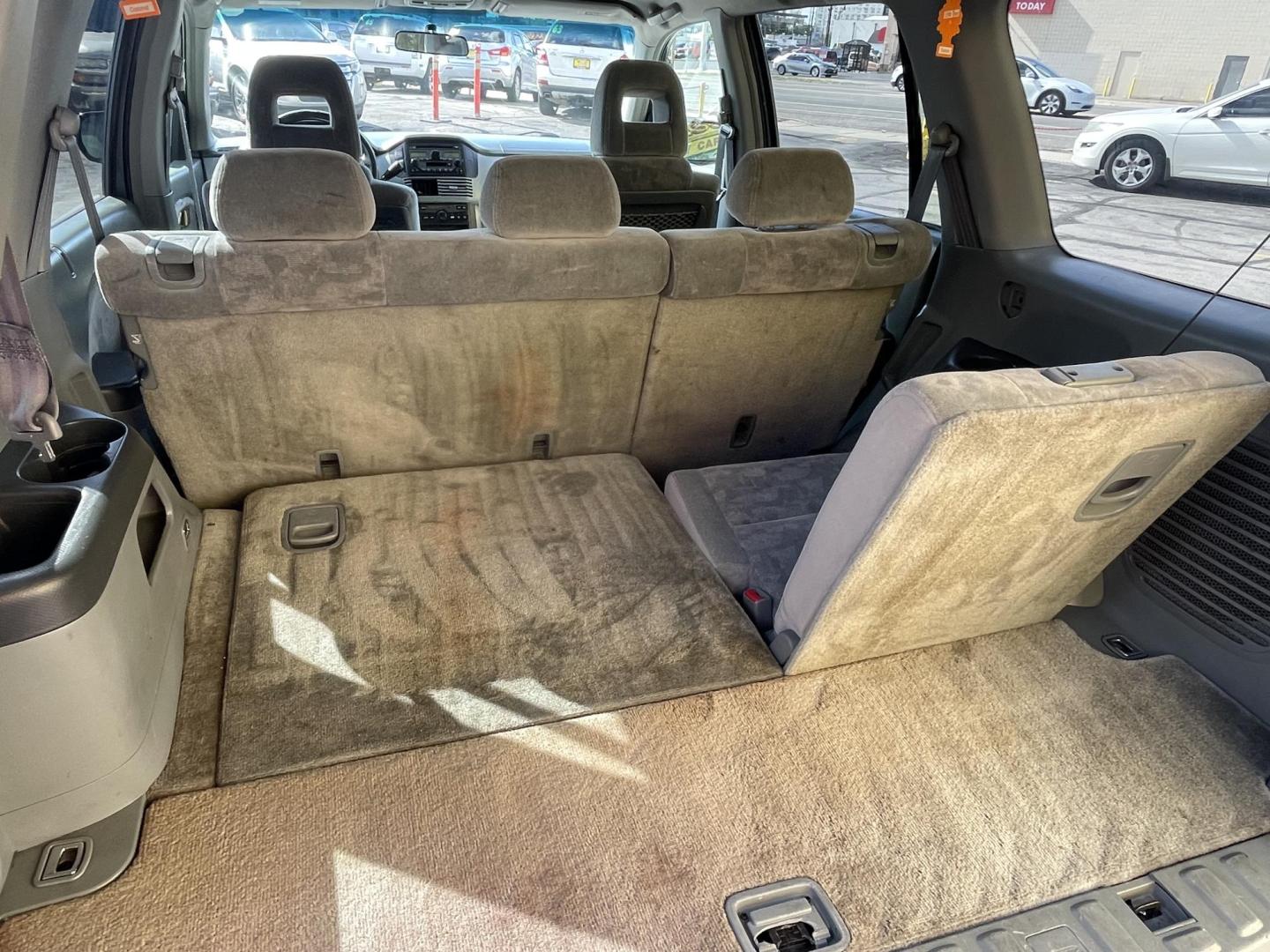 2003 Sagebrush Pearl /Gray Cloth Honda Pilot EX (2HKYF184X3H) with an 3.5L V6 engine, Automatic transmission, located at 801 South State Street, Salt Lake City, UT, 84111, (801) 328-0098, 40.751953, -111.888206 - 3rd row seating! 4x4! Clean title!!! Vehicle Features: EX Model, 3rd Rear Seat, 4WD-AWD, ABS Brakes, Air Conditioning, Alloy Wheels, AM-FM Stereo, Automatic Transmission, Cassette Player, CD Audio, Cloth Seats, Cruise Control, Fold-Away Third Row, Power Locks, Power Mirrors, Power Seat(s), Power W - Photo#20