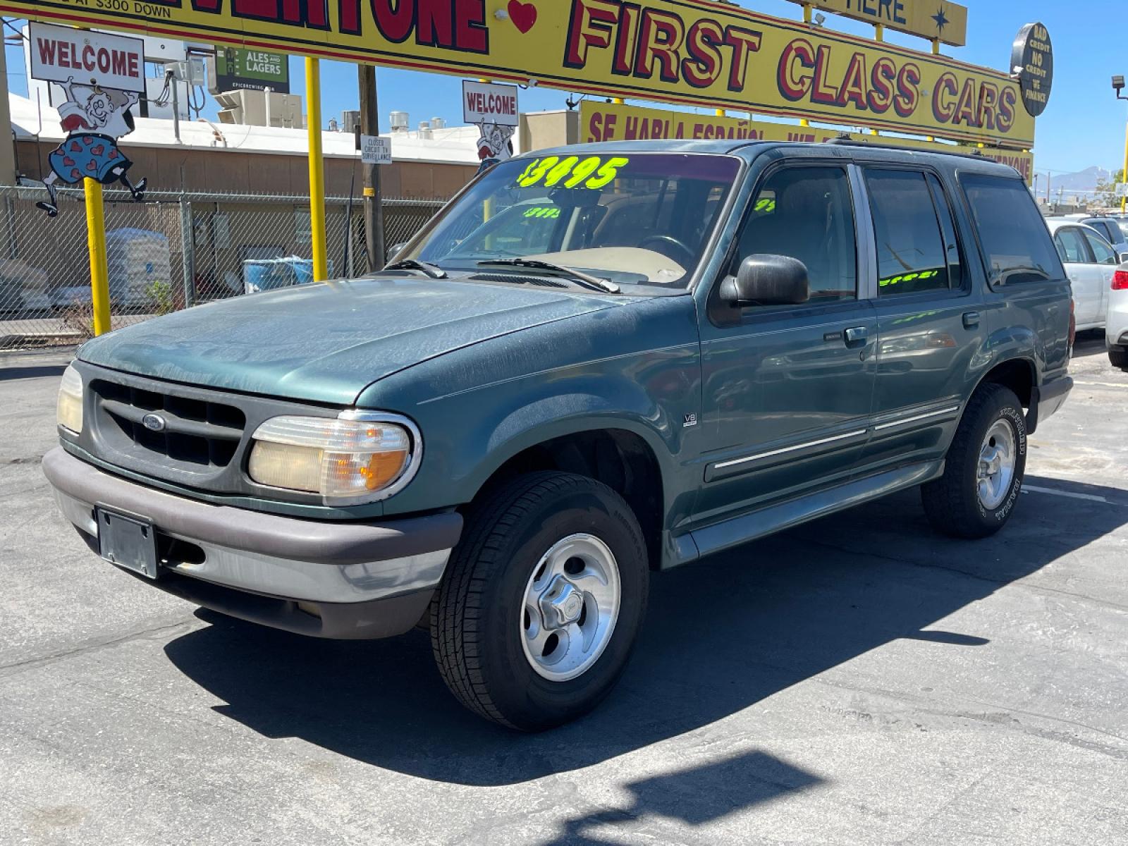 1997 Evergreen Frost Metallic /Tan Leather Ford Explorer XLT 5.0 (1FMDU35P3VZ) with an 5.0L V8 engine, Automatic transmission, located at 801 South State Street, Salt Lake City, UT, 84111, (801) 328-0098, 40.751953, -111.888206 - *MECHANIC SPECIAL! AS-IS!* BACK-LOT SPECIAL! This car just came in on trade and is being sold AS-IS. It may have mechanical or other cosmetic problems. It is being offered for sale to the public at a bargain price prior to it being sold at auction. The car has NOT been safety or emission tested nor - Photo #0