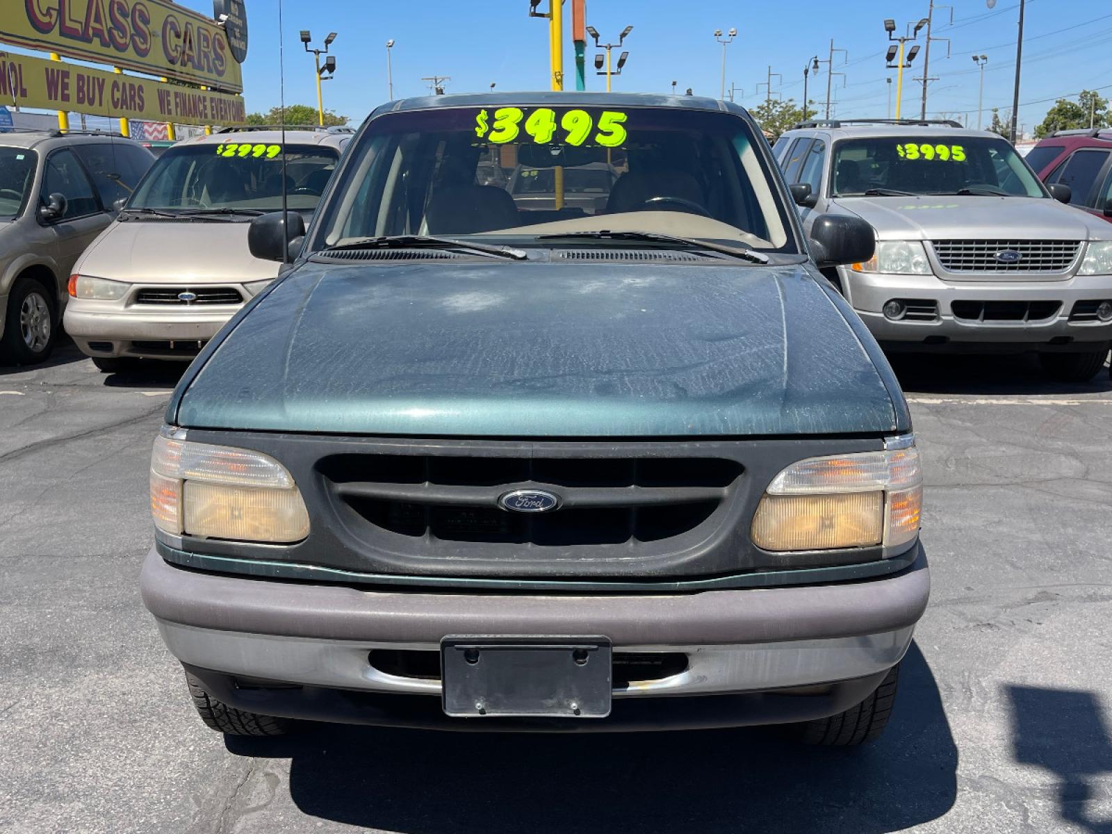 1997 Evergreen Frost Metallic /Tan Leather Ford Explorer XLT 5.0 (1FMDU35P3VZ) with an 5.0L V8 engine, Automatic transmission, located at 801 South State Street, Salt Lake City, UT, 84111, (801) 328-0098, 40.751953, -111.888206 - *MECHANIC SPECIAL! AS-IS!* BACK-LOT SPECIAL! This car just came in on trade and is being sold AS-IS. It may have mechanical or other cosmetic problems. It is being offered for sale to the public at a bargain price prior to it being sold at auction. The car has NOT been safety or emission tested nor - Photo #2