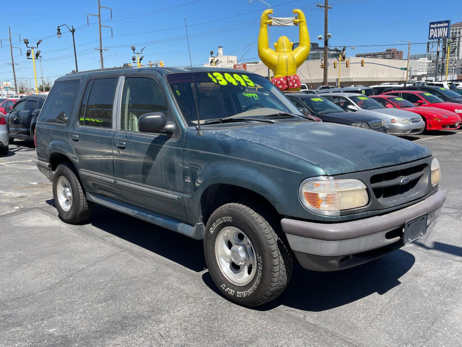 1997 Evergreen Frost Metallic /Tan Leather Ford Explorer XLT 5.0 (1FMDU35P3VZ) with an 5.0L V8 engine, Automatic transmission, located at 801 South State Street, Salt Lake City, UT, 84111, (801) 328-0098, 40.751953, -111.888206 - *MECHANIC SPECIAL! AS-IS!* BACK-LOT SPECIAL! This car just came in on trade and is being sold AS-IS. It may have mechanical or other cosmetic problems. It is being offered for sale to the public at a bargain price prior to it being sold at auction. The car has NOT been safety or emission tested nor - Photo #3