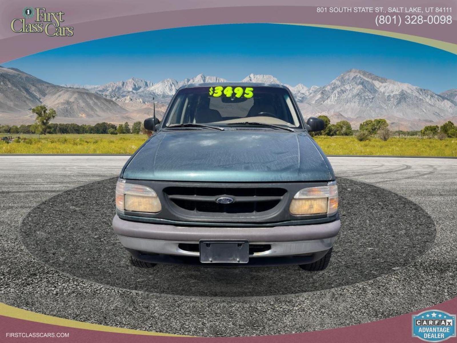 1997 Evergreen Frost Metallic /Tan Leather Ford Explorer XLT 5.0 (1FMDU35P3VZ) with an 5.0L V8 engine, Automatic transmission, located at 801 South State Street, Salt Lake City, UT, 84111, (801) 328-0098, 40.751953, -111.888206 - *MECHANIC SPECIAL! AS-IS!* BACK-LOT SPECIAL! This car just came in on trade and is being sold AS-IS. It may have mechanical or other cosmetic problems. It is being offered for sale to the public at a bargain price prior to it being sold at auction. The car has NOT been safety or emission tested nor - Photo #2