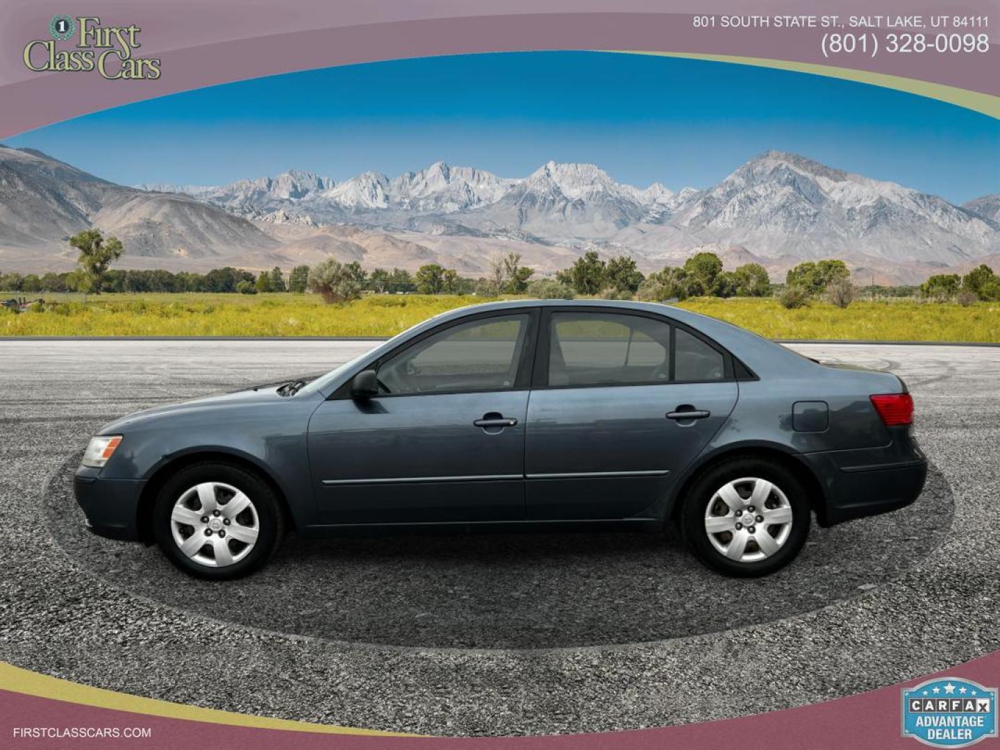 2009 Mistic Blue Metallic /Gray Cloth Hyundai Sonata GLS (5NPET46C99H) with an 2.4L I4 engine, Automatic transmission, located at 801 South State Street, Salt Lake City, UT, 84111, (801) 328-0098, 40.751953, -111.888206 - Clean Title!! Extra clean!! Immaculate condition!! Free Carfax!! Must see!! Warranty available!! Free Carfax!!! Vehicle Features:GLS Model, ABS Brakes, Air Conditioning, AM-FM Stereo, Automatic Transmission, Auxiliary Audio Input, CD Audio, Cloth Seats, Cruise Control, Overhead Airbags, Power L - Photo#1