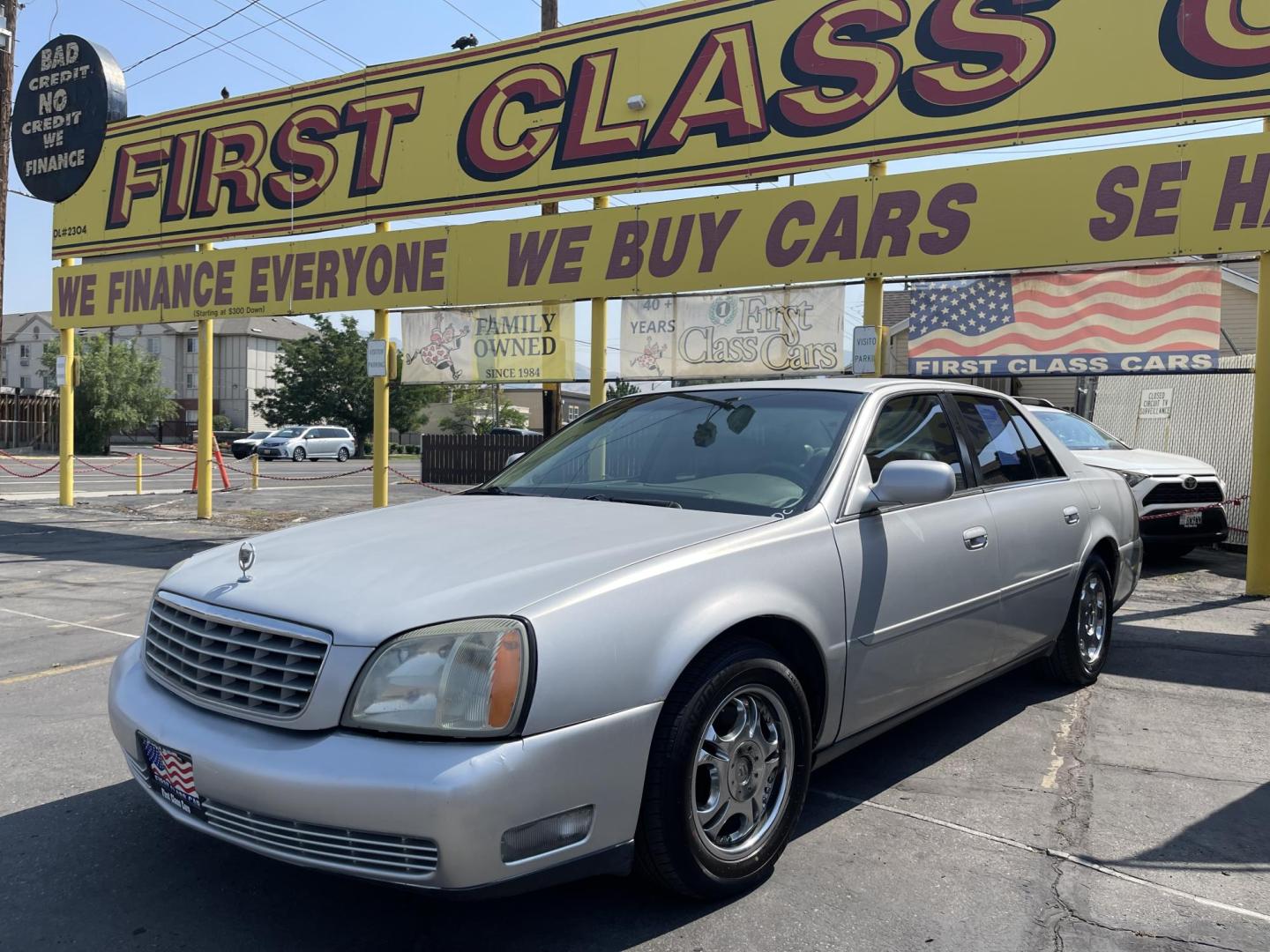 2003 Galaxy Silver Metallic /Gray Leather Cadillac Deville (1G6KD54Y13U) with an 4.6L V8 engine, Automatic transmission, located at 801 South State Street, Salt Lake City, UT, 84111, (801) 328-0098, 40.751953, -111.888206 - Clean Title!! Extra clean!! Immaculate condition!! Free Carfax!! Must see!! Warranty available!! Free Carfax!!! Vehicle Features: Alloy Wheels, AM-FM Radio, CD Player, Cruise Control, Leather Interior, Power Locks, Power Mirrors, Power Seats, Power Steering, Power Windows, Rear Window Defroster - Photo#0