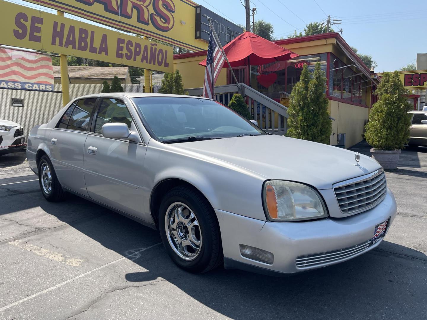 2003 Galaxy Silver Metallic /Gray Leather Cadillac Deville (1G6KD54Y13U) with an 4.6L V8 engine, Automatic transmission, located at 801 South State Street, Salt Lake City, UT, 84111, (801) 328-0098, 40.751953, -111.888206 - Clean Title!! Extra clean!! Immaculate condition!! Free Carfax!! Must see!! Warranty available!! Free Carfax!!! Vehicle Features: Alloy Wheels, AM-FM Radio, CD Player, Cruise Control, Leather Interior, Power Locks, Power Mirrors, Power Seats, Power Steering, Power Windows, Rear Window Defroster - Photo#1