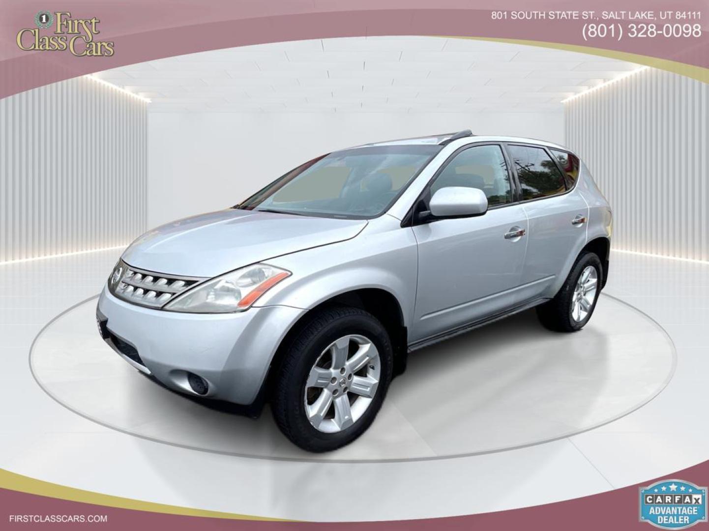 2007 Liquid Platinum Metallic /Gray Cloth Nissan Murano S AWD (JN8AZ08W17W) with an 3.5L V6 engine, Automatic transmission, located at 801 South State Street, Salt Lake City, UT, 84111, (801) 328-0098, 40.751953, -111.888206 - Life is crazy. Now is the time to buy! All of our prices are just dollars above our cost. These prices will change as soon as life isn't so crazy. So please call or come in. We are here to save you a lot of money! Our service department is OPEN DAILY to help with any of your service needs. Please ca - Photo#0