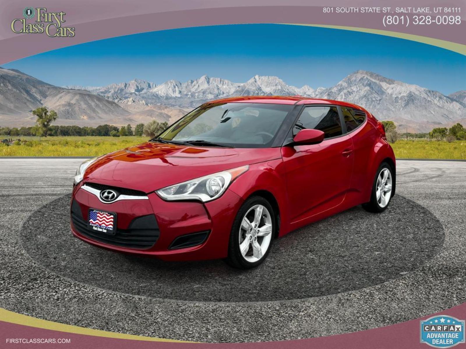 2013 Boston Red Pearl /Gray Cloth Hyundai Veloster (KMHTC6AD4DU) with an 1.6L I4 engine, Manual transmission, located at 801 South State Street, Salt Lake City, UT, 84111, (801) 328-0098, 40.751953, -111.888206 - Life is crazy. Now is the time to buy! All of our prices are just dollars above our cost. These prices will change as soon as life isn't so crazy. So please call or come in. We are here to save you a lot of money! Our service department is OPEN DAILY to help with any of your service needs. P - Photo #0